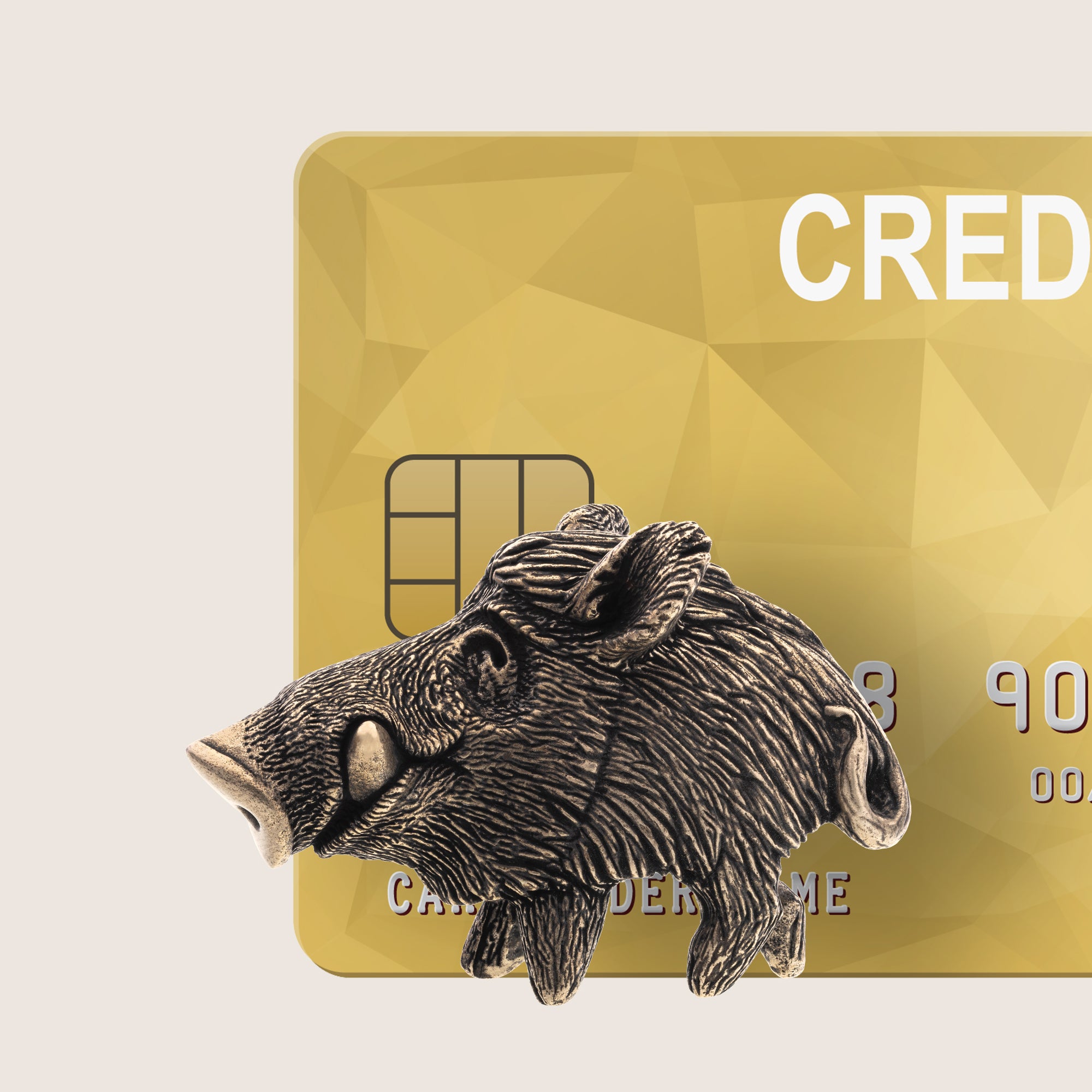 Wild Boar Bronze Figurine – Handcrafted Miniature Gift for Collectors