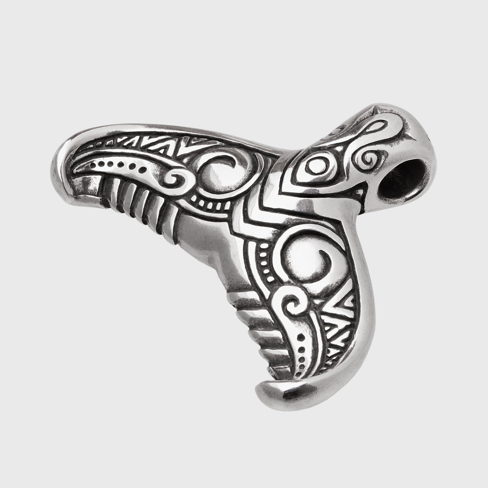 Whale Tail 925 Silver Pendant – Maori Inspired Ocean Amulet