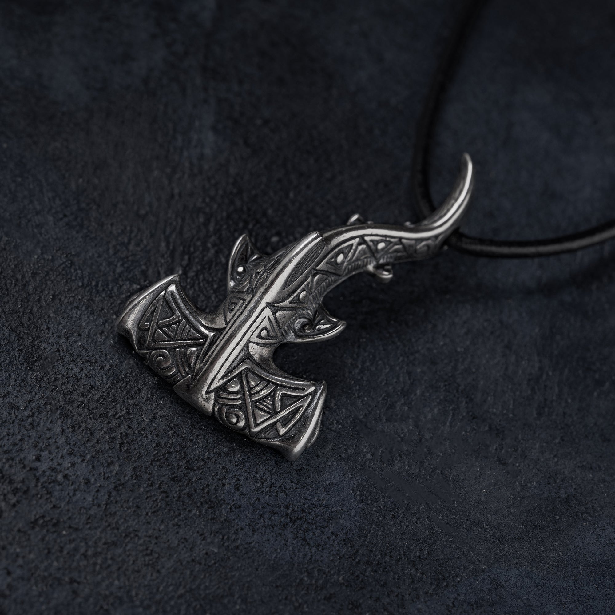 Hammerhead Shark Silver Pendant – Handmade Ocean Tribal Jewelry