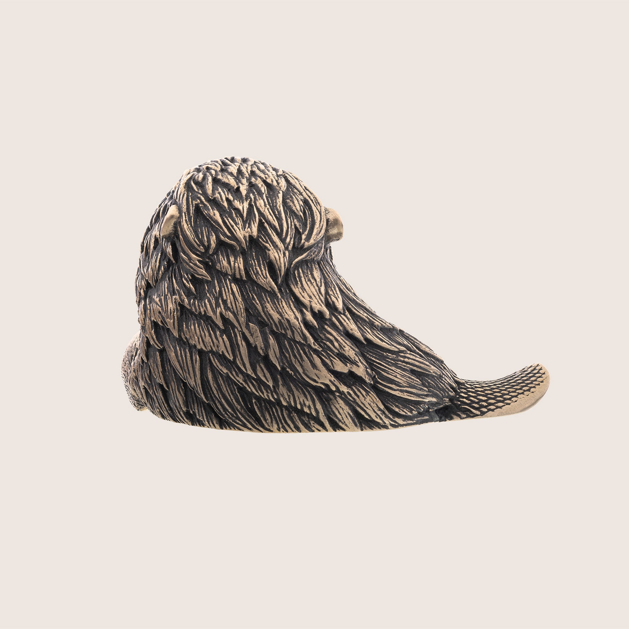 Beaver Bronze Figurine – Handmade Miniature Animal Totem & Gift