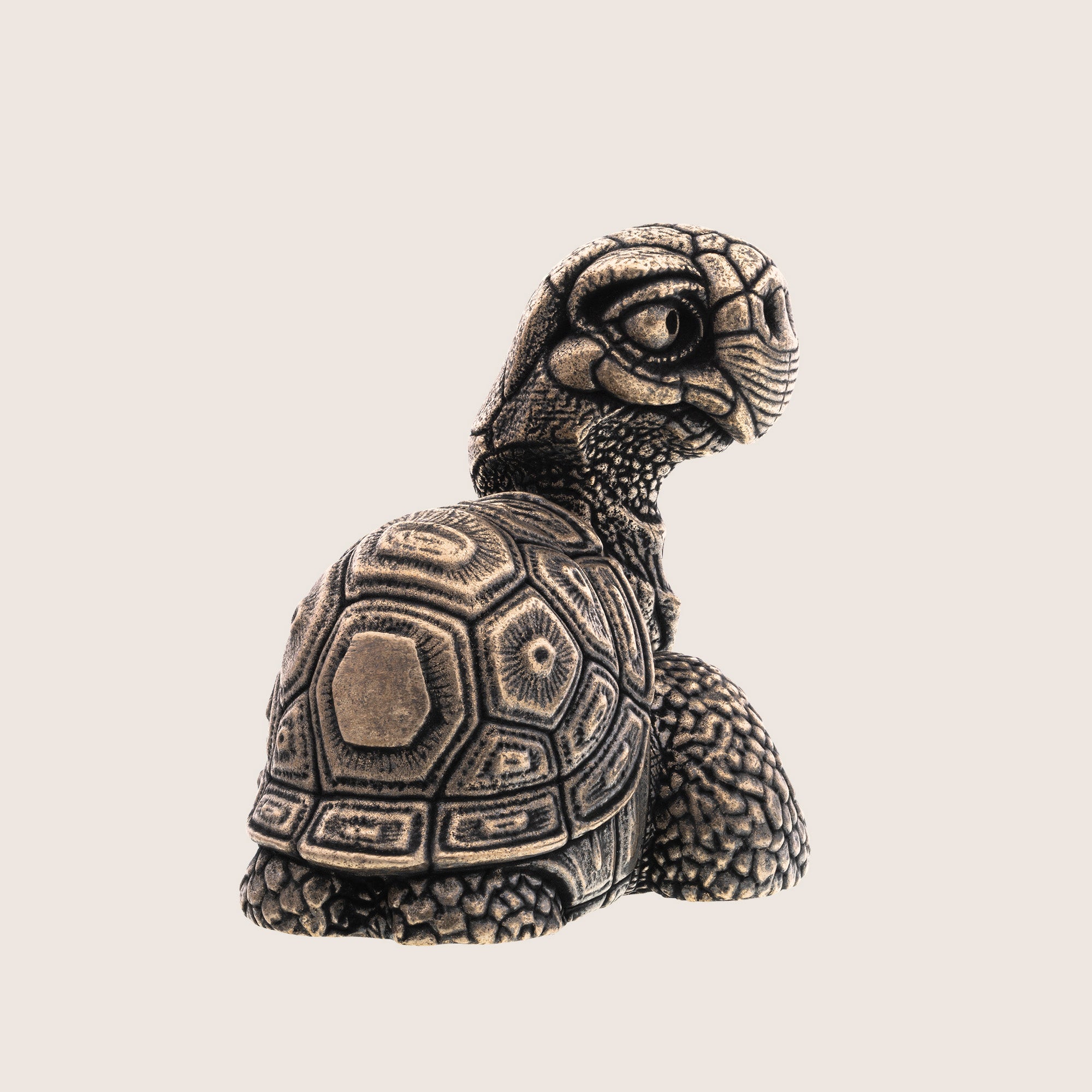 Turtle Bronze Miniature - Handmade Tortoise Statue & Gift