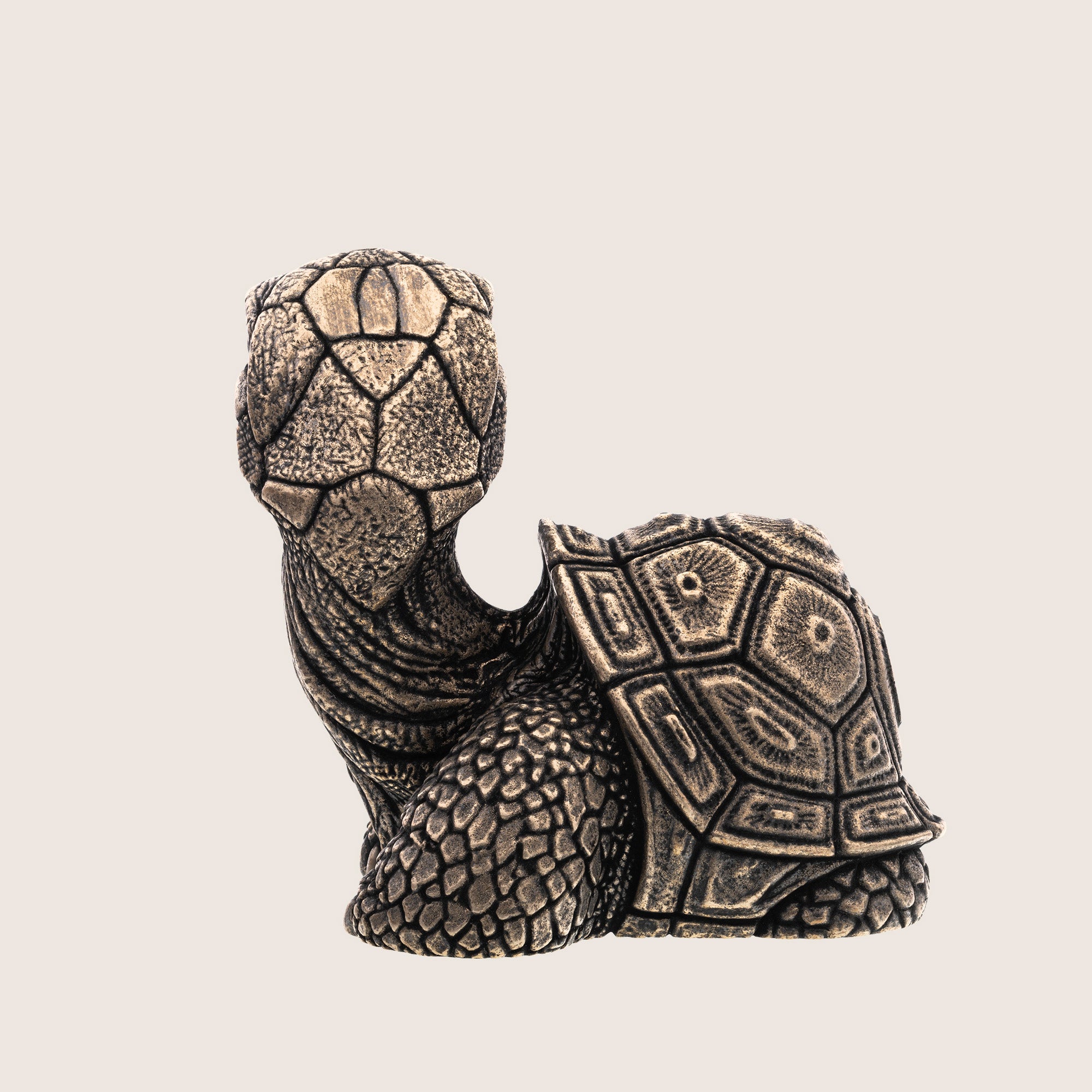 Turtle Bronze Miniature - Handmade Tortoise Statue & Gift