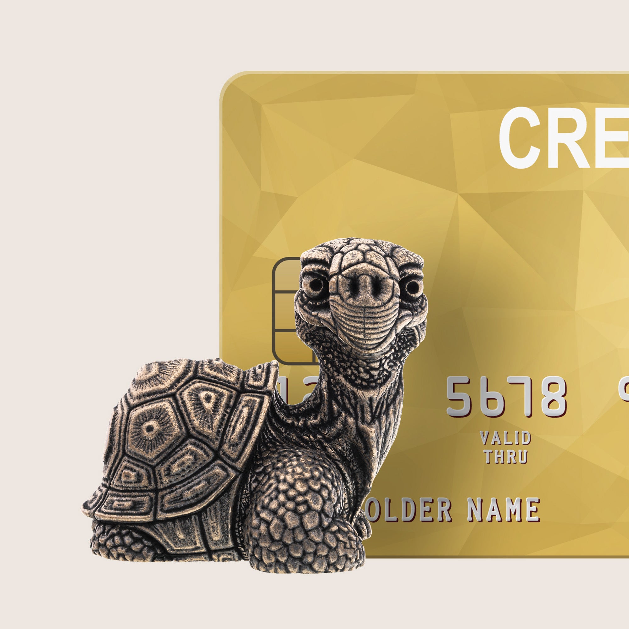 Turtle Bronze Miniature - Handmade Tortoise Statue & Gift