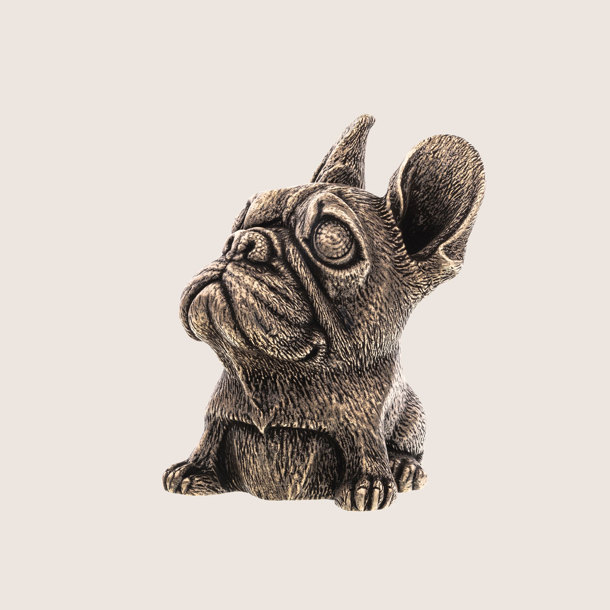French Bulldog Bronze Figurine – Handmade Dog Lover Gift & Desk Decor