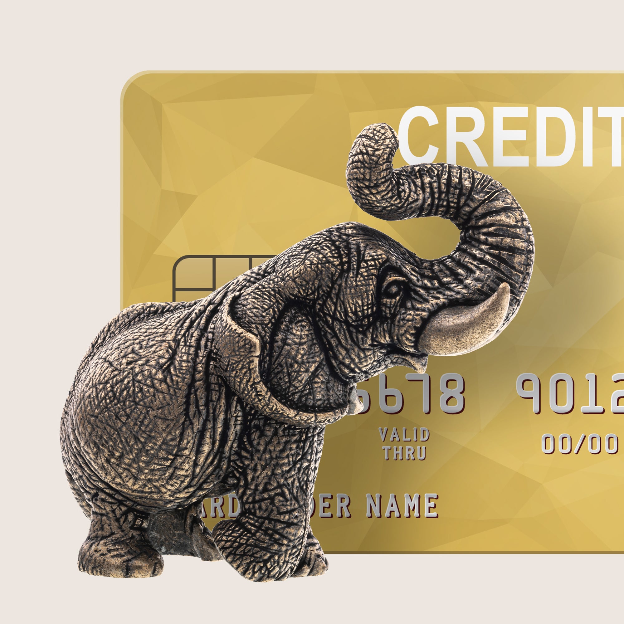 Elephant Bronze Figurine – Handmade Wildlife Statue & Gift