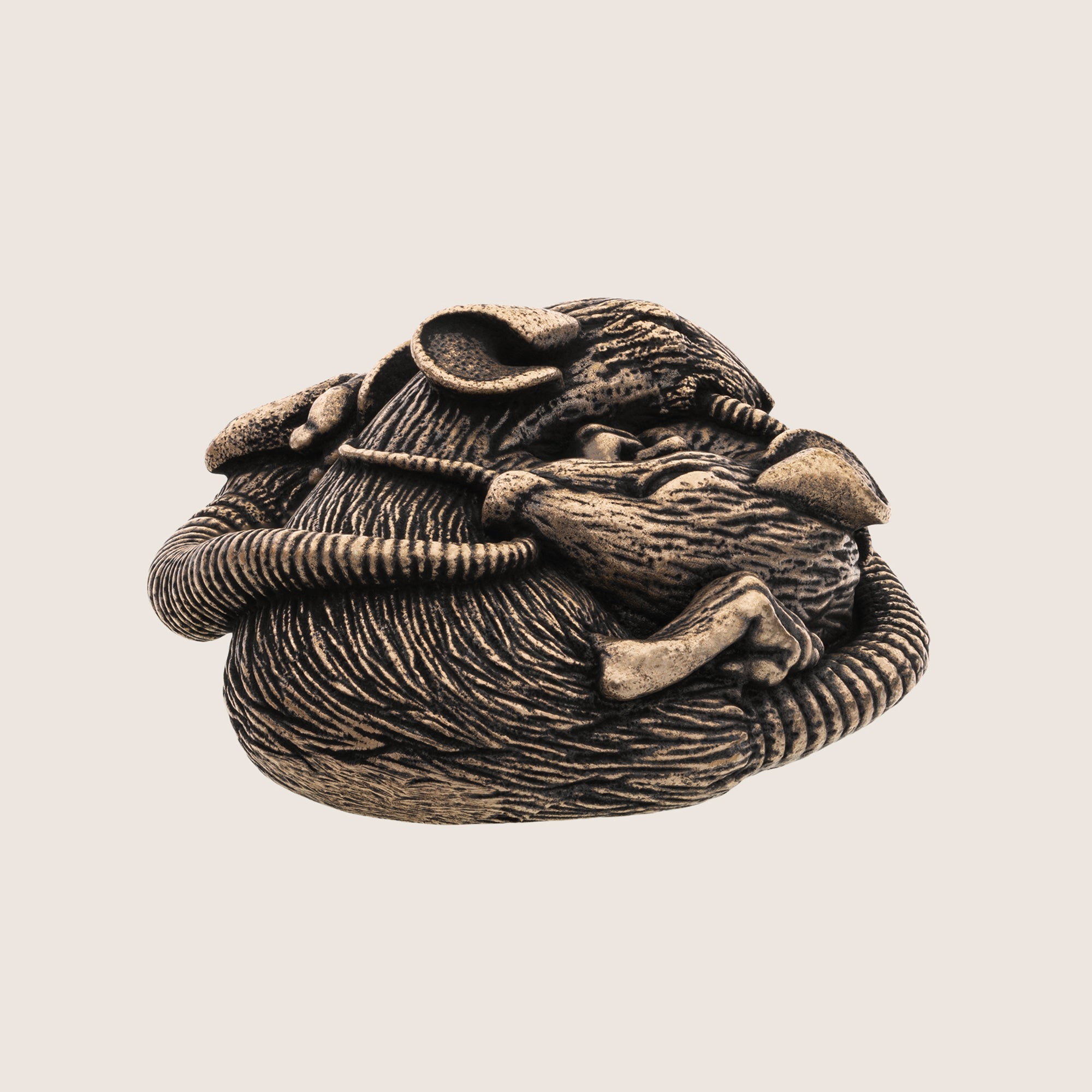 Sleeping Rats Bronze Figurine – Handmade Miniature & Pendant