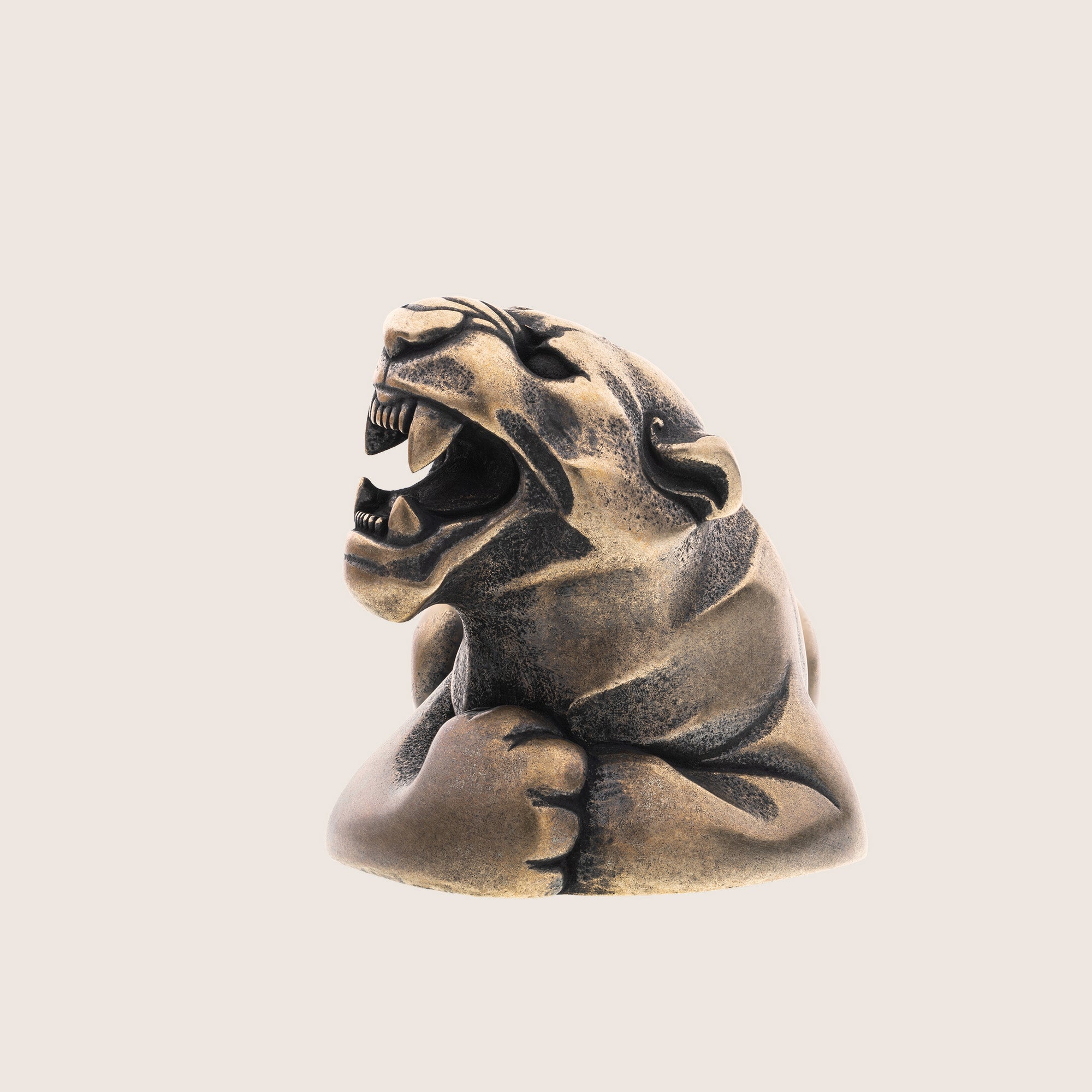 Jaguar Bronze Figurine – Wild Cat Desk Decoration & Gift