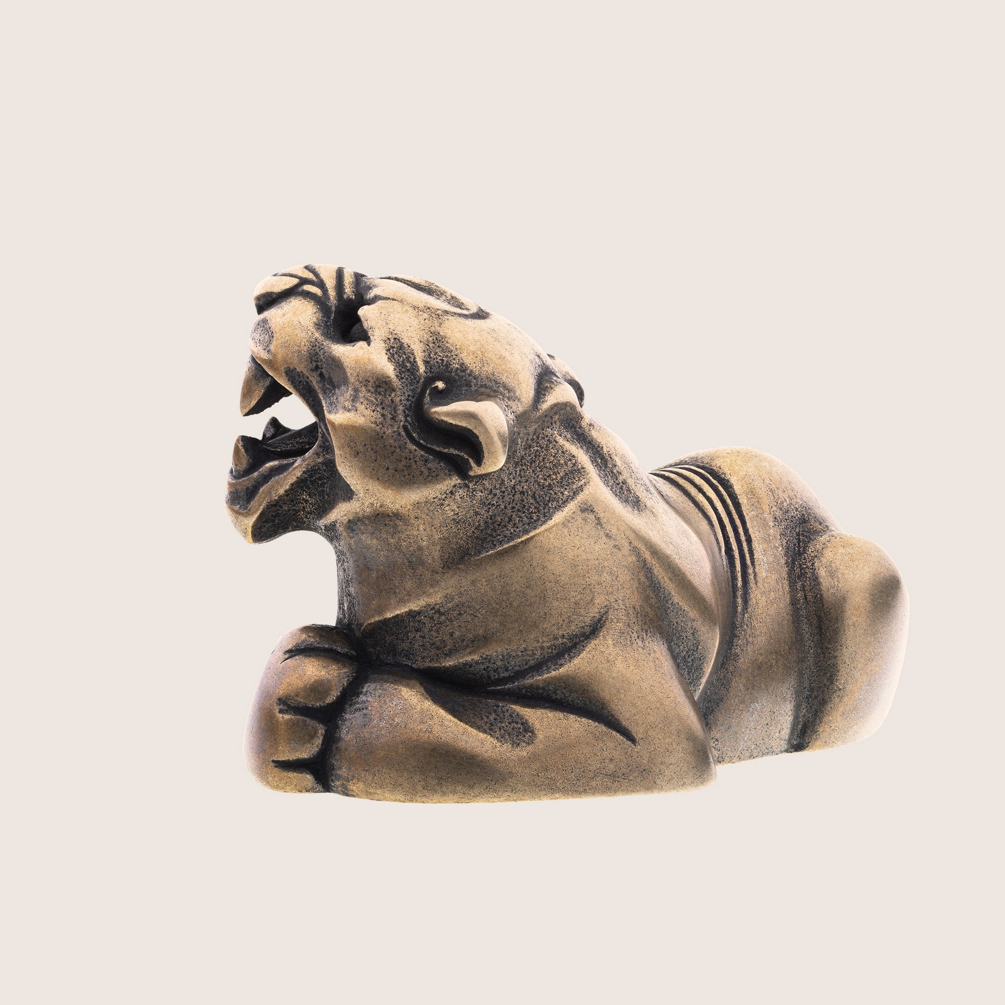 Jaguar Bronze Figurine – Wild Cat Desk Decoration & Gift
