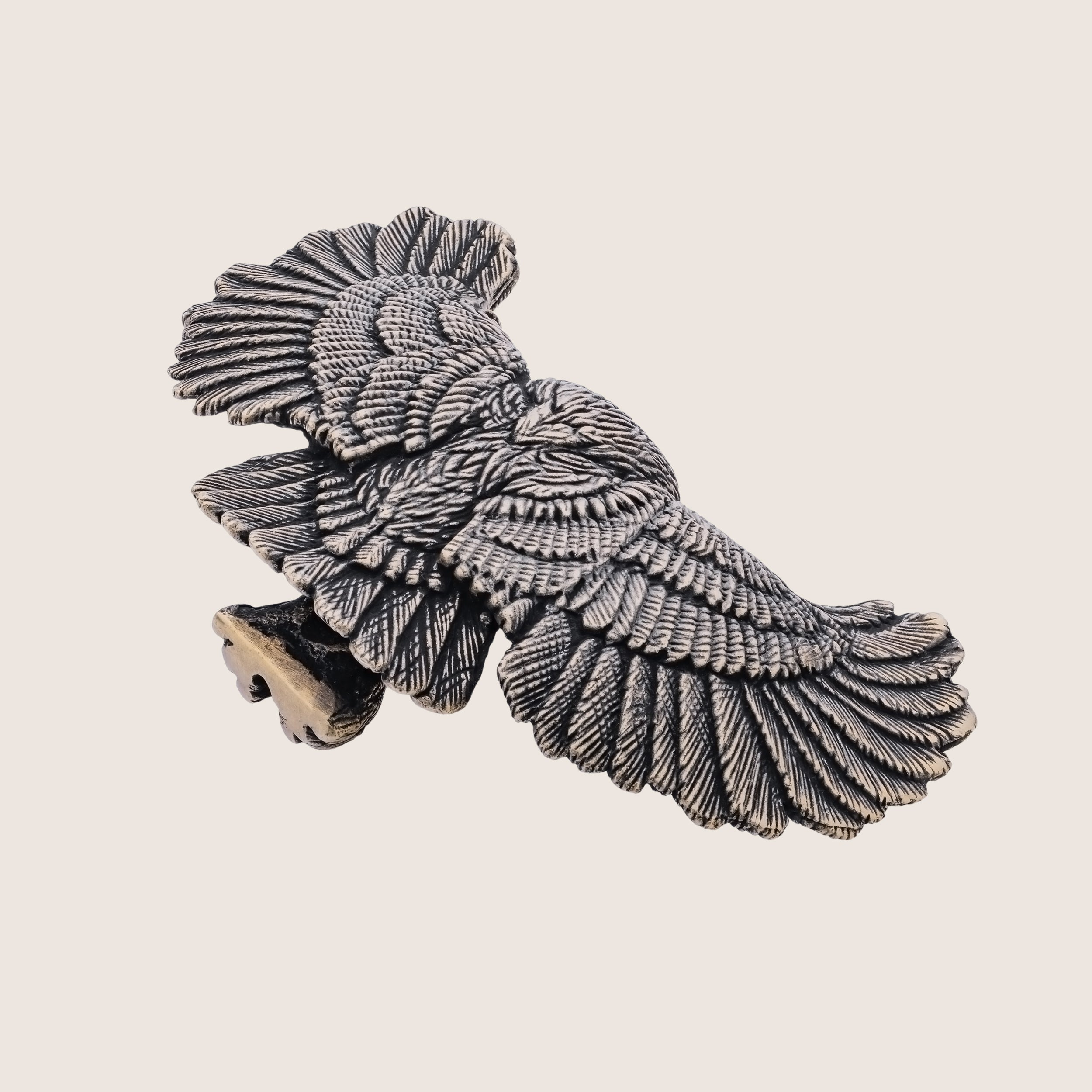 Bronze Owl Figurine – Miniature Desk Decor & Collectible