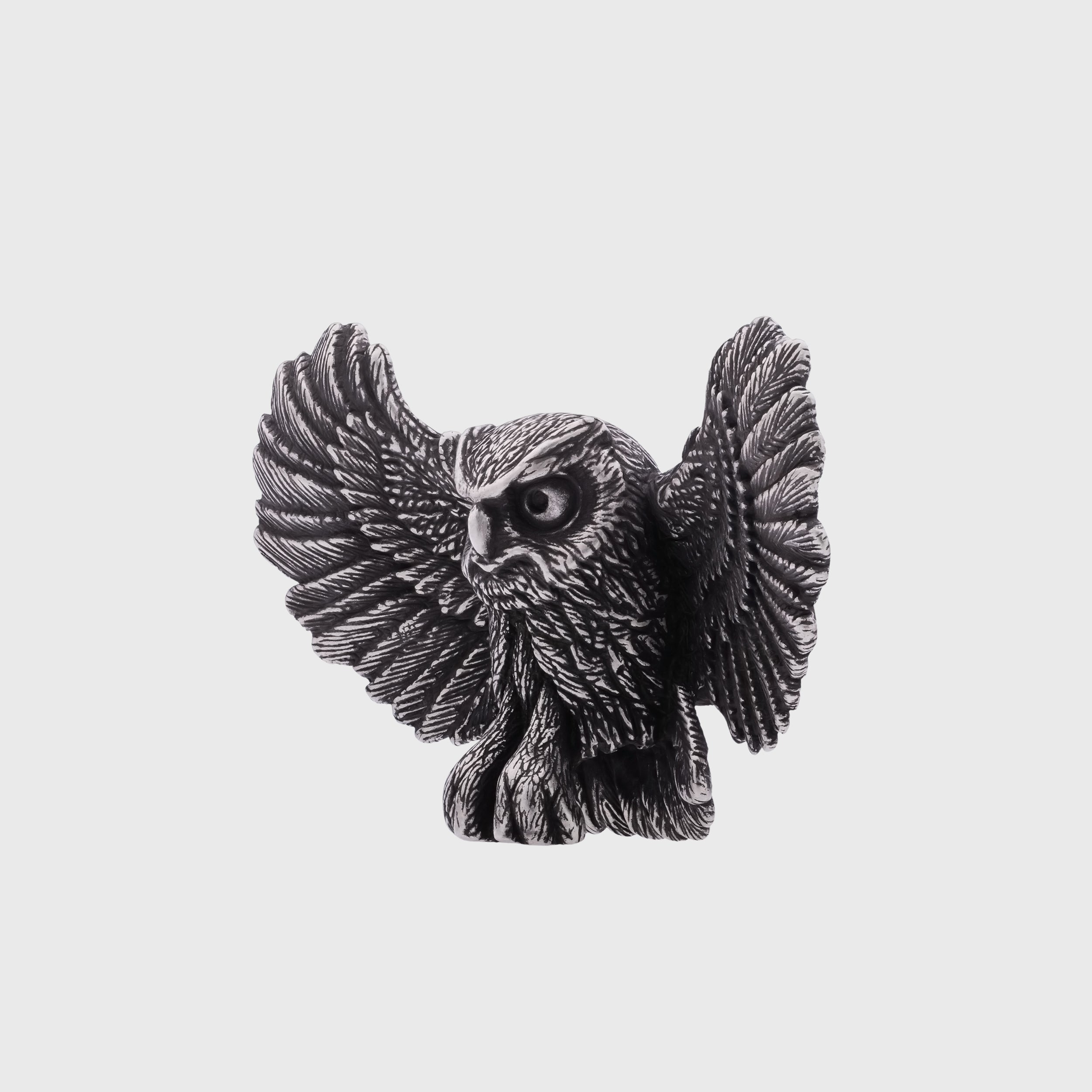 Bronze Owl Figurine – Miniature Desk Decor & Collectible