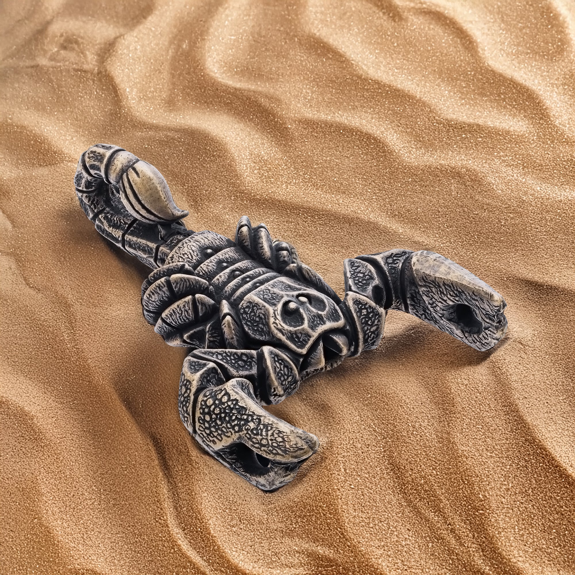 Scorpion Bronze Miniature – Handmade Figurine & Wearable Pendant