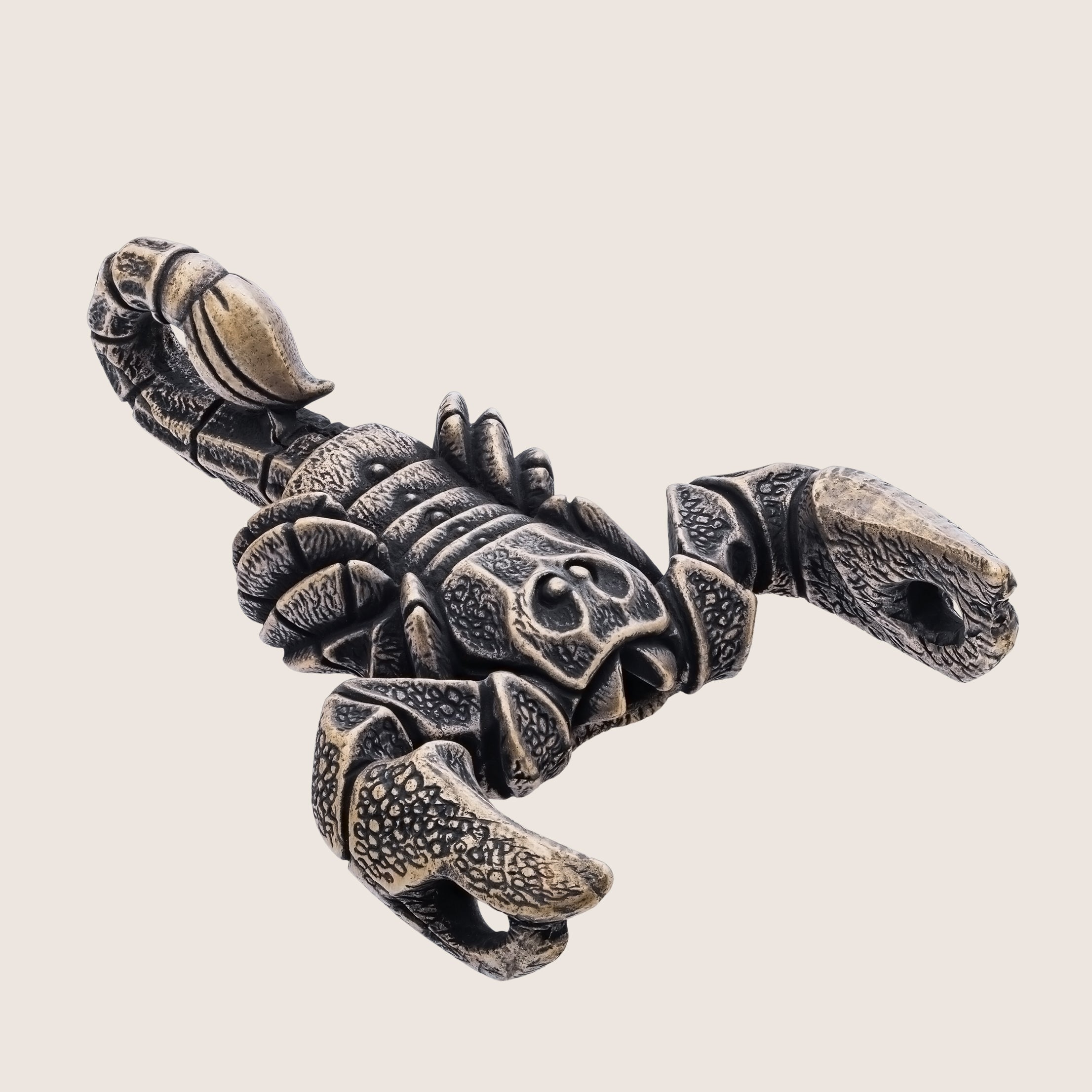 Scorpion Bronze Miniature – Handmade Figurine & Wearable Pendant