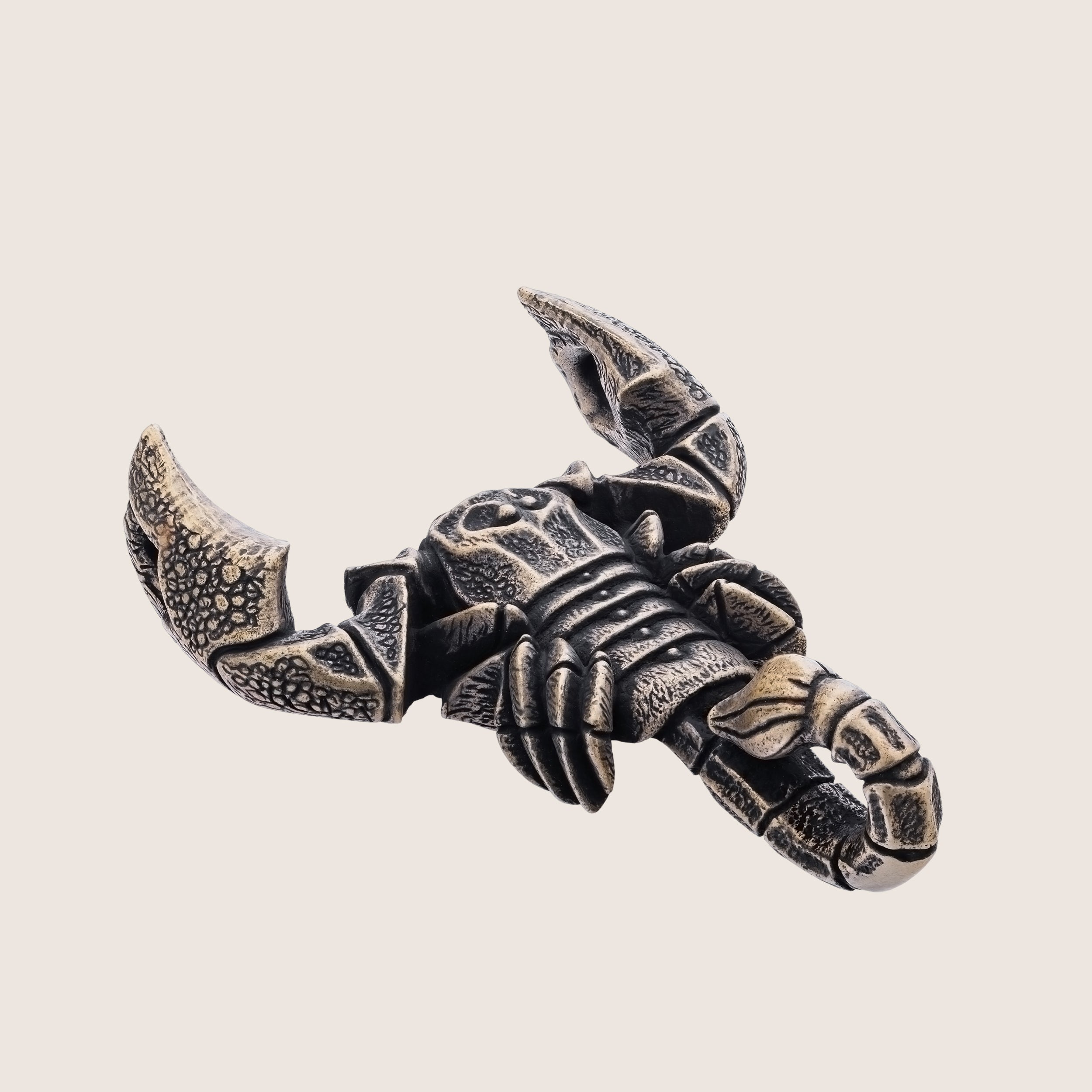 Scorpion Bronze Miniature – Handmade Figurine & Wearable Pendant