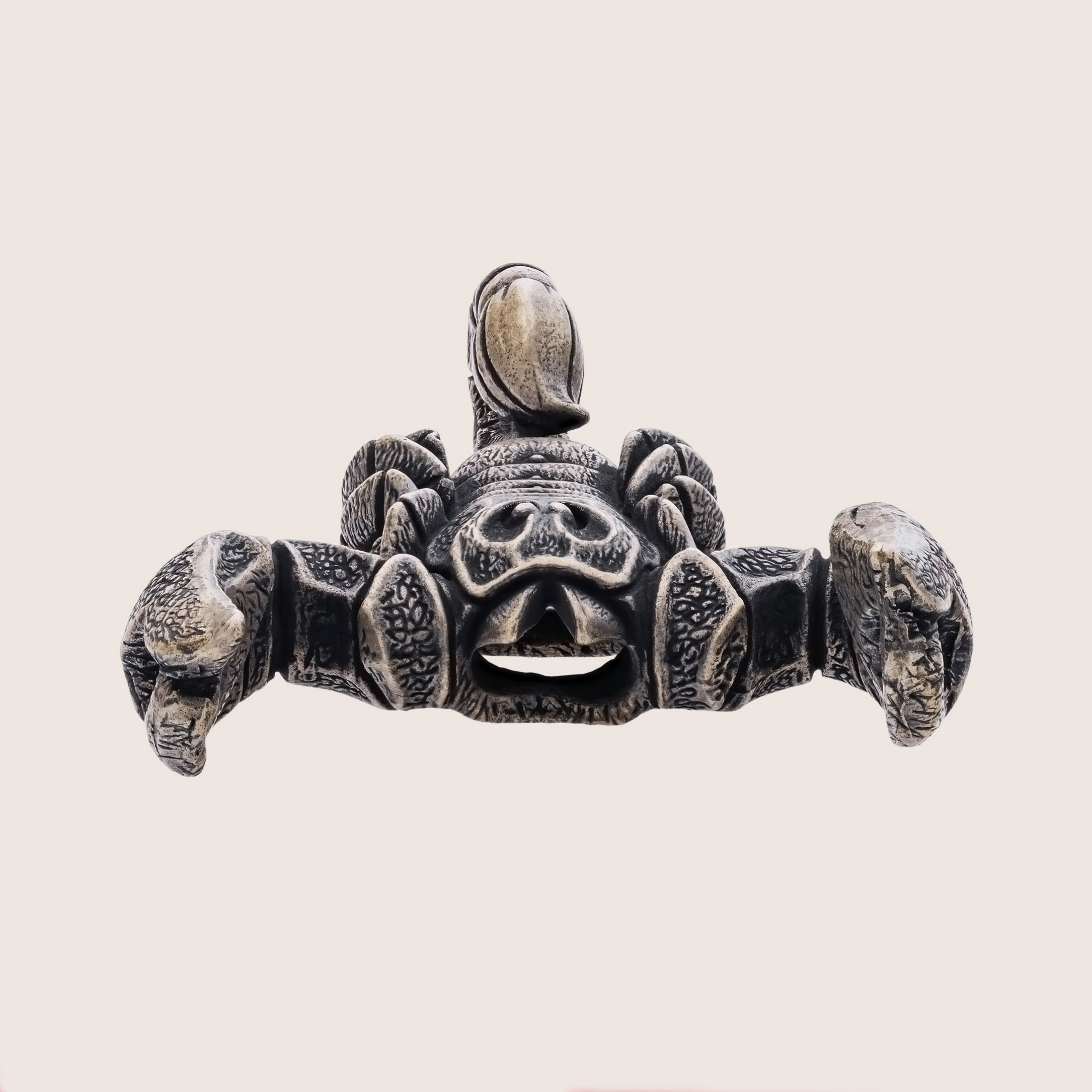 Scorpion Bronze Miniature – Handmade Figurine & Wearable Pendant