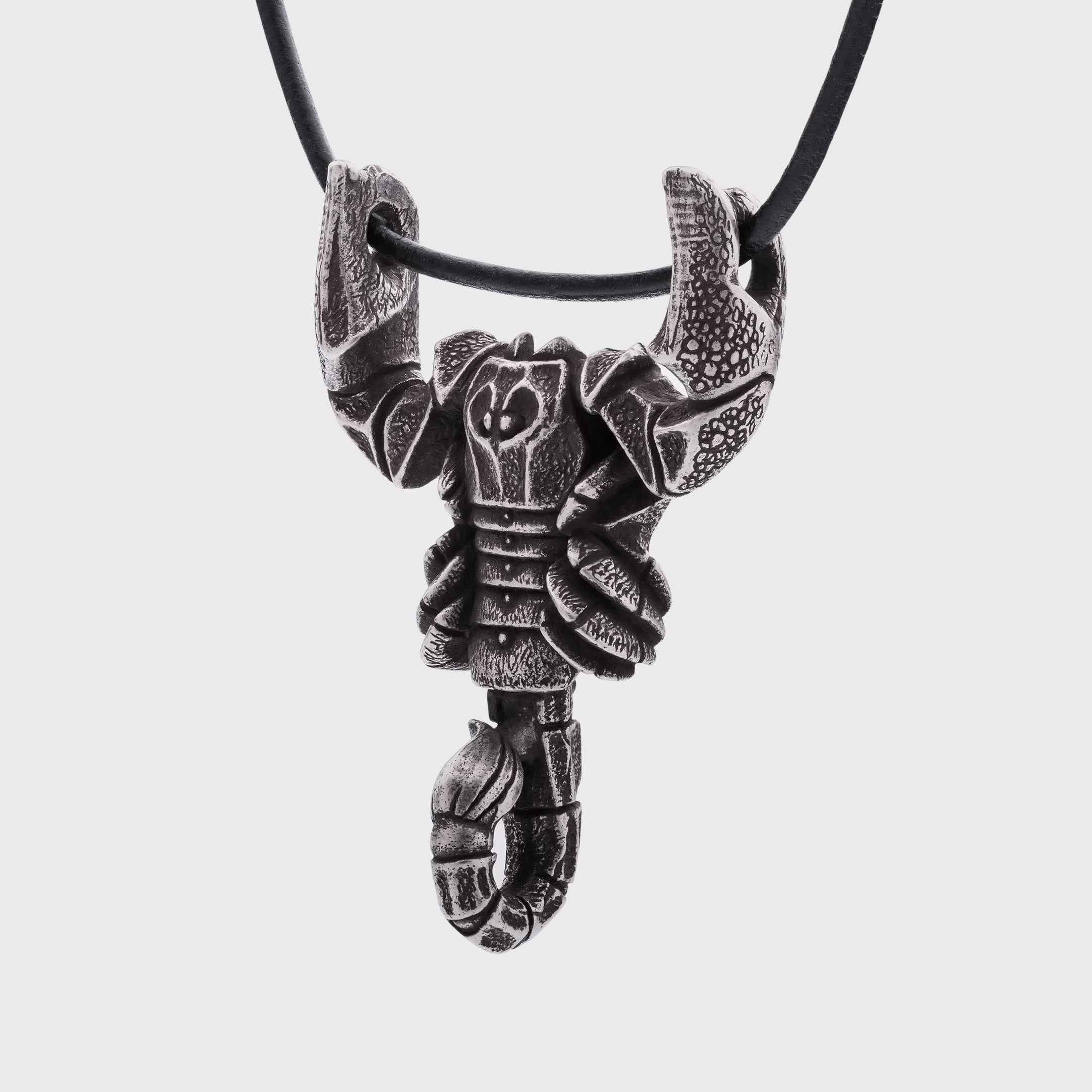 Scorpion Silver-plated Bronze Miniature – Handmade Figurine & Wearable Pendant