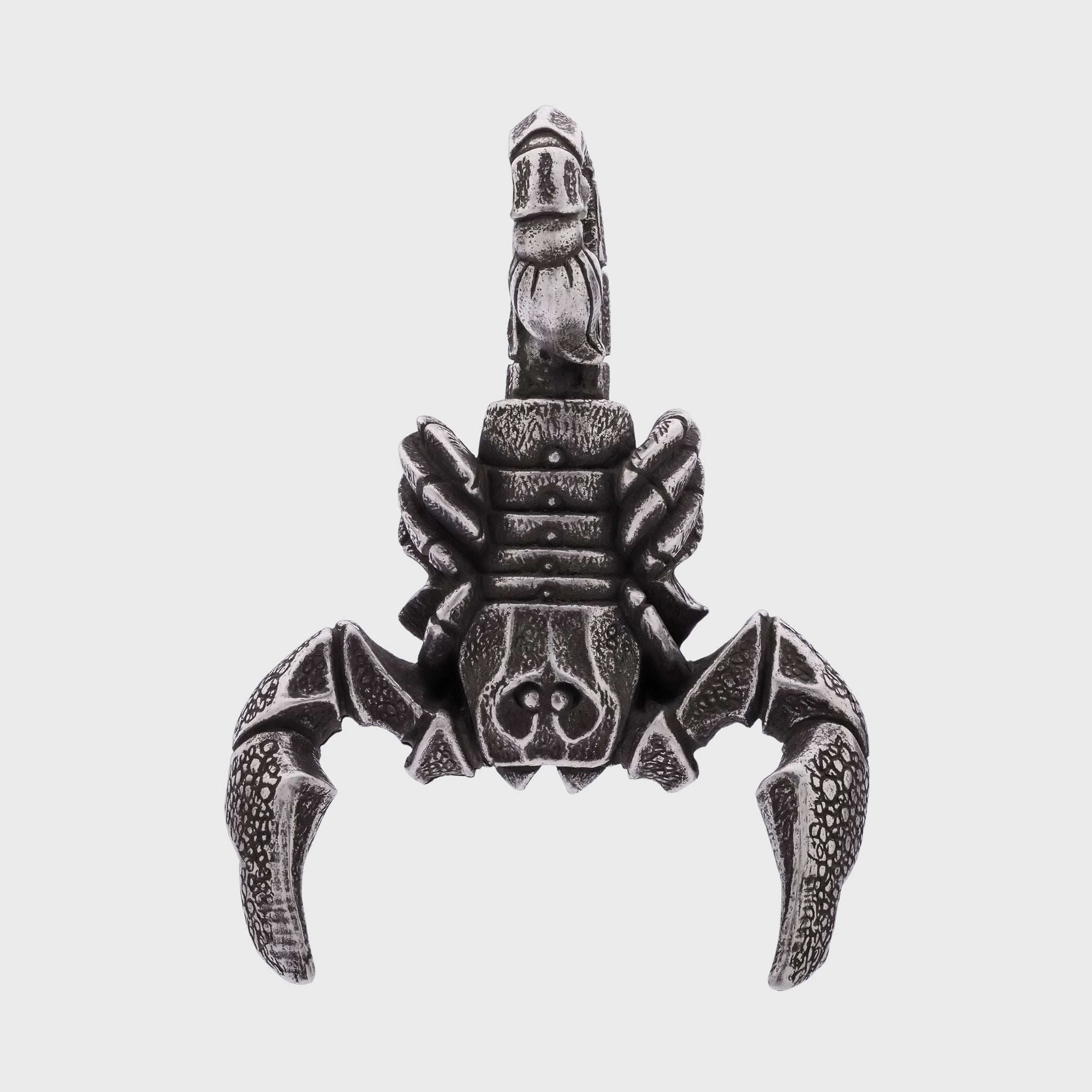 Scorpion Silver-plated Bronze Miniature – Handmade Figurine & Wearable Pendant
