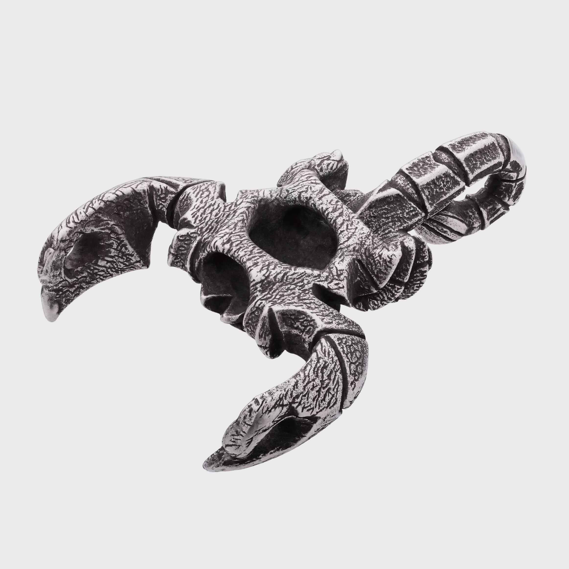 Scorpion Silver-plated Bronze Miniature – Handmade Figurine & Wearable Pendant