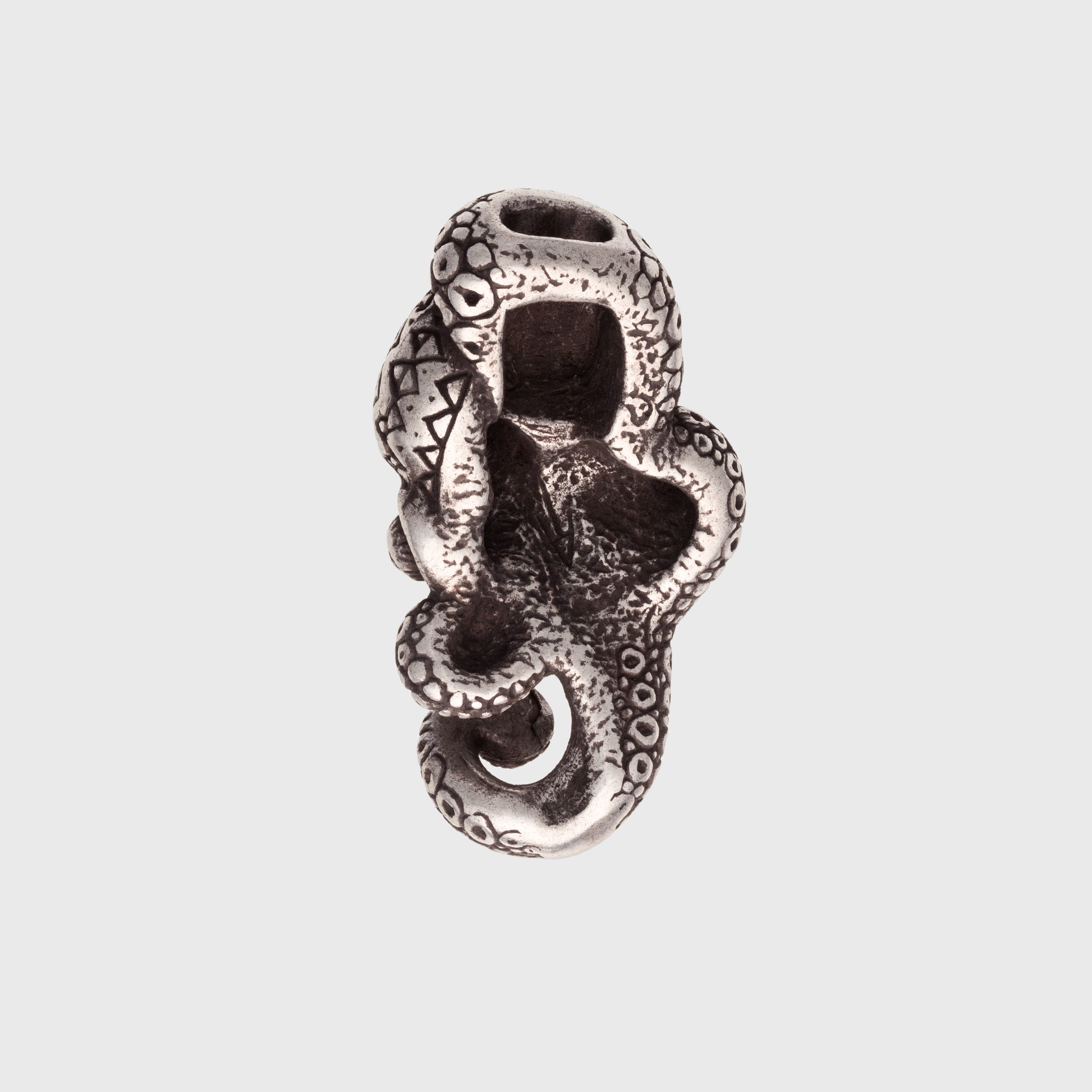 Octopus Silver-plated Bronze Necklace – Handmade Ocean Tribal Jewelry