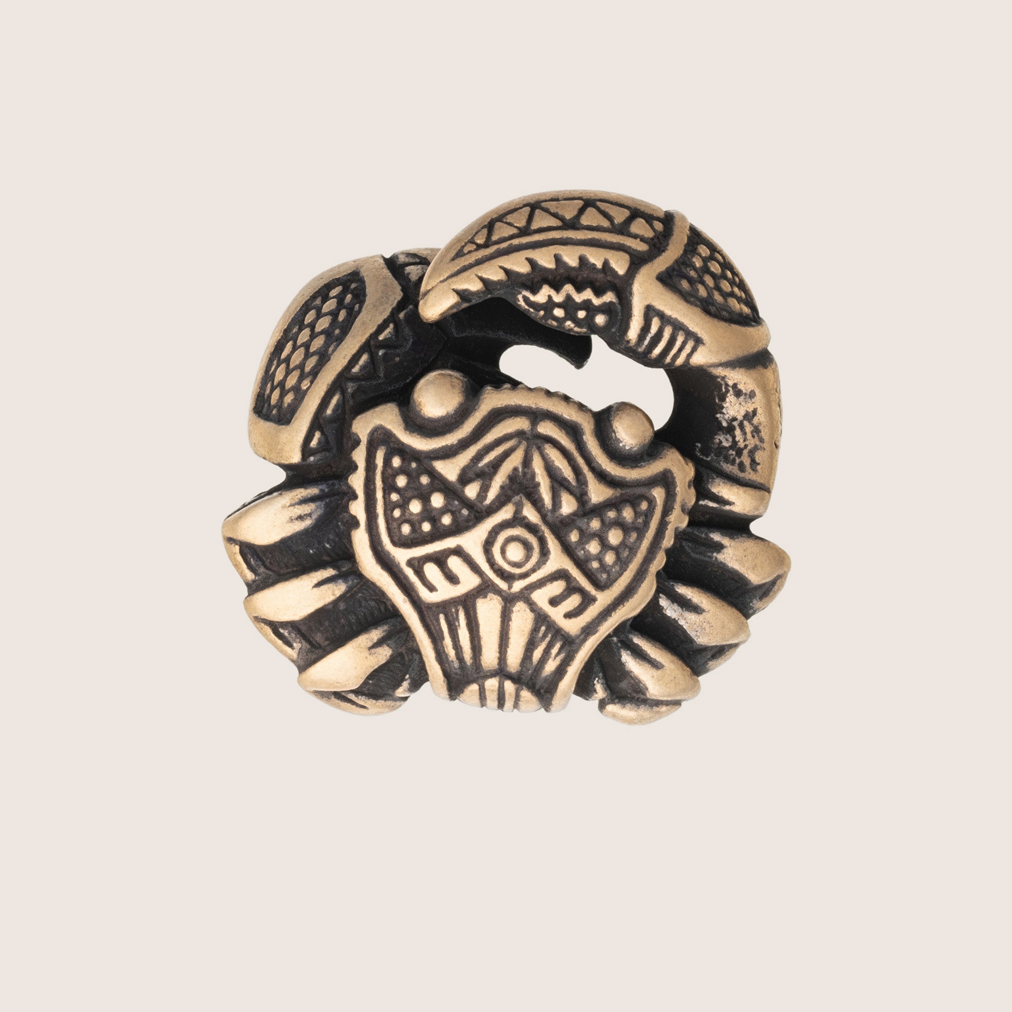 Crab Bronze Necklace – Tribal Spirit Ocean Symbol Jewelry