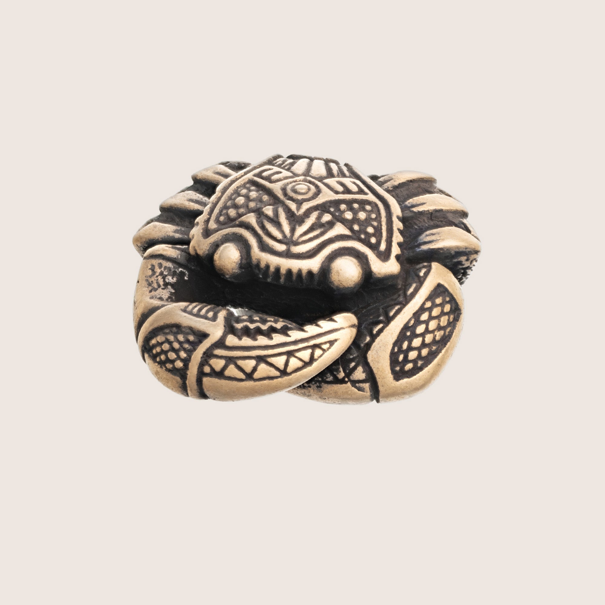 Crab Bronze Necklace – Tribal Spirit Ocean Symbol Jewelry