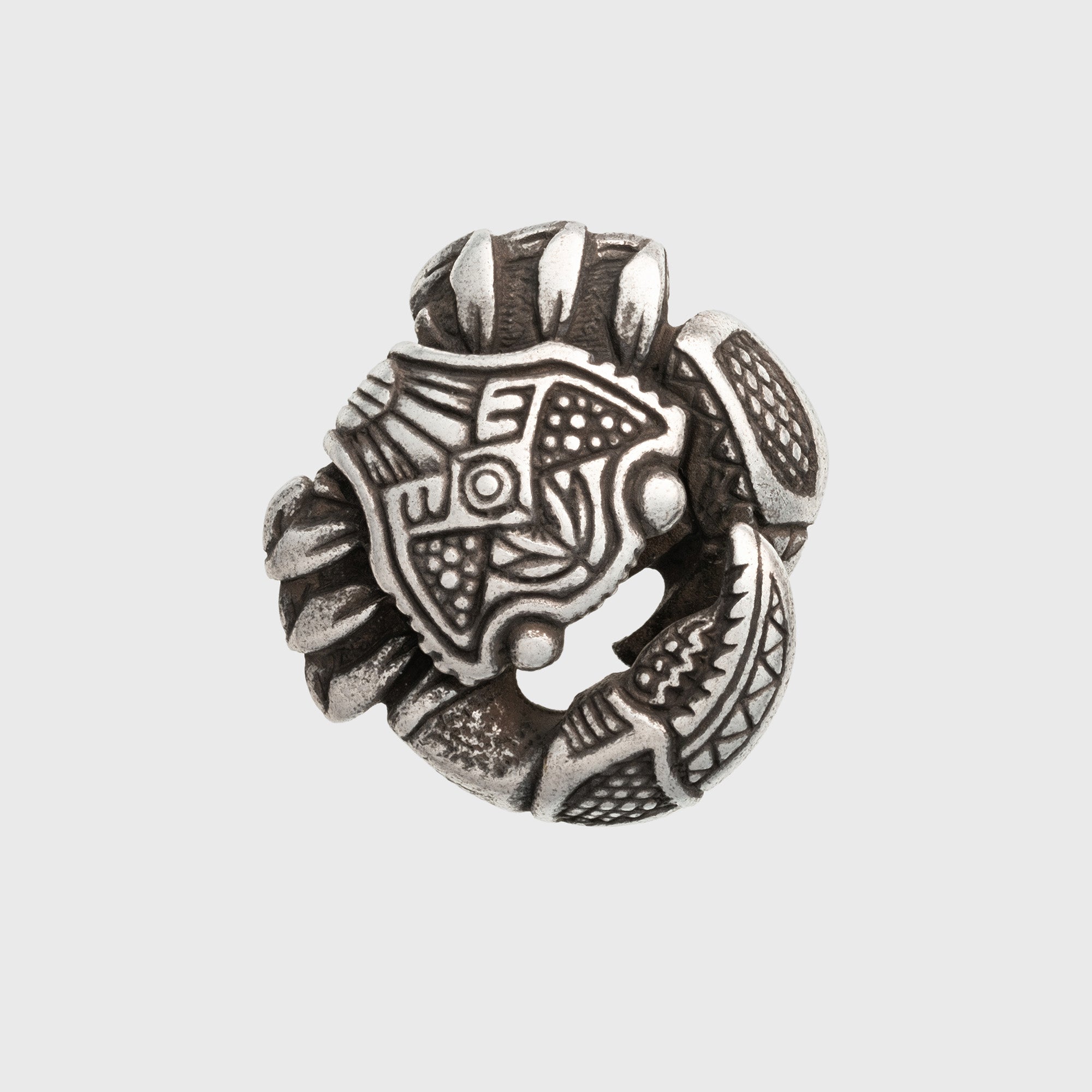 Crab Silver-plated Bronze Necklace – Tribal Spirit Ocean Symbol Jewelry