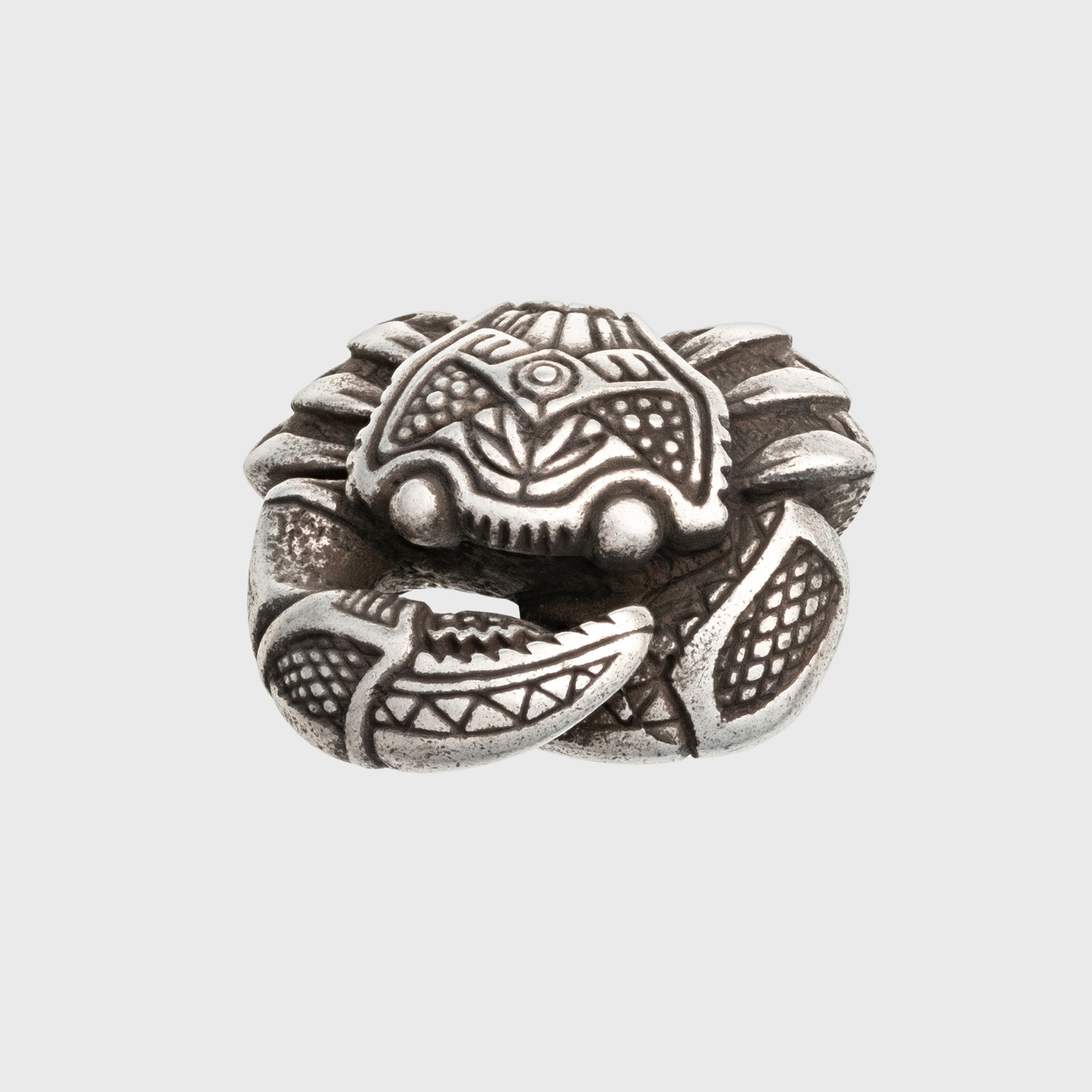 Crab Silver-plated Bronze Necklace – Tribal Spirit Ocean Symbol Jewelry
