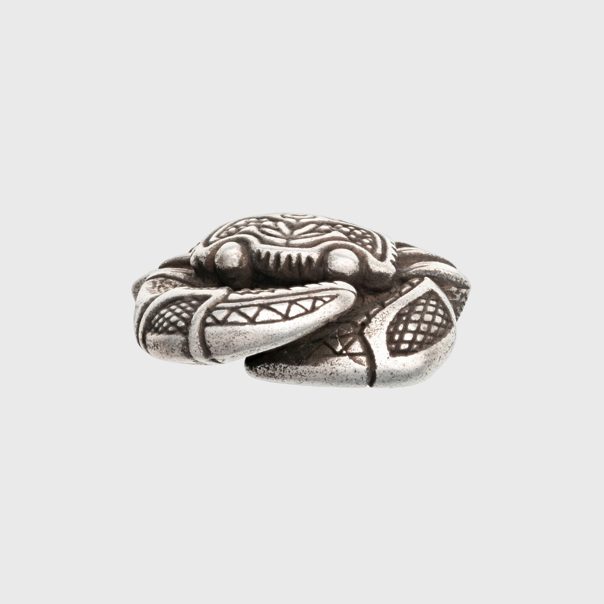 Crab Silver-plated Bronze Necklace – Tribal Spirit Ocean Symbol Jewelry