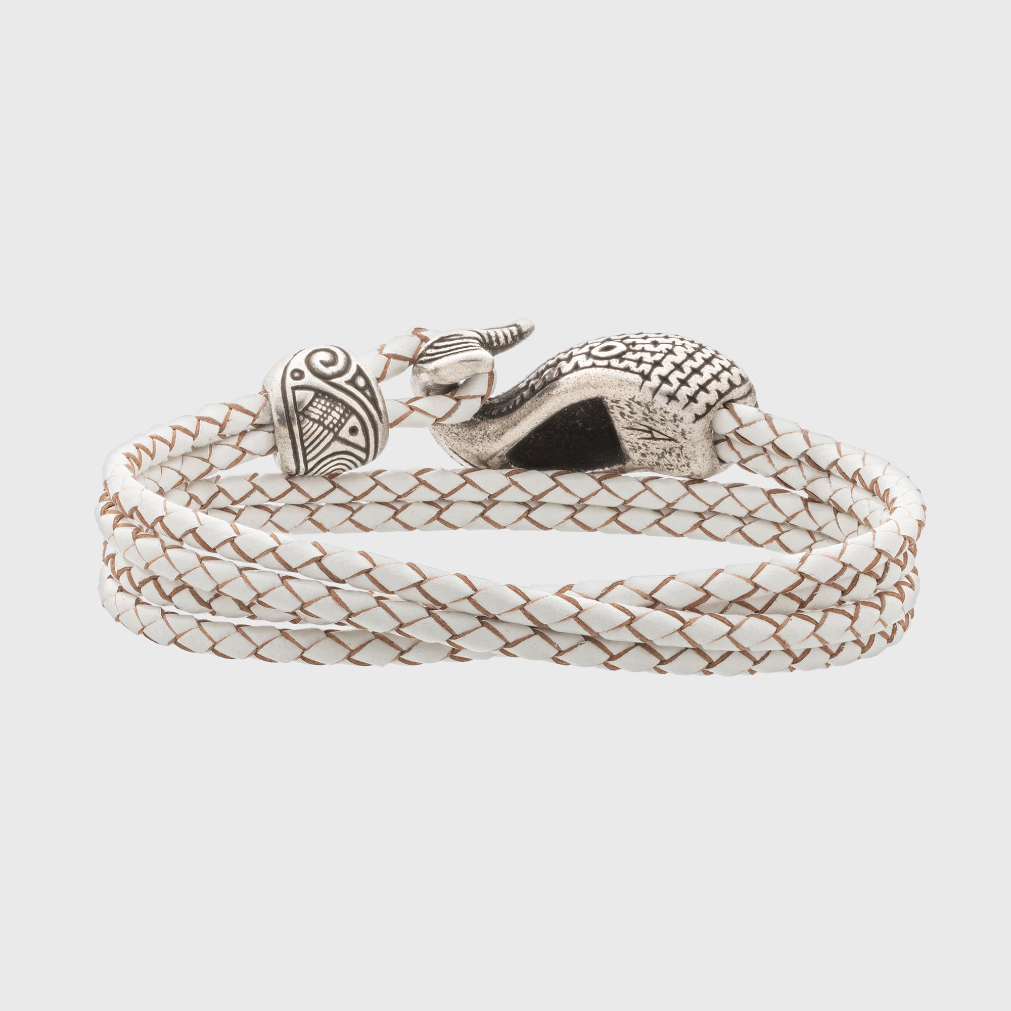 en:#color_white braided cord / Silver-plated bronze |de:#farbe_weiße geflochtene Kordel / Versilberte Bronze |fr:#couleur_cordon tressé blanc / Bronze argenté