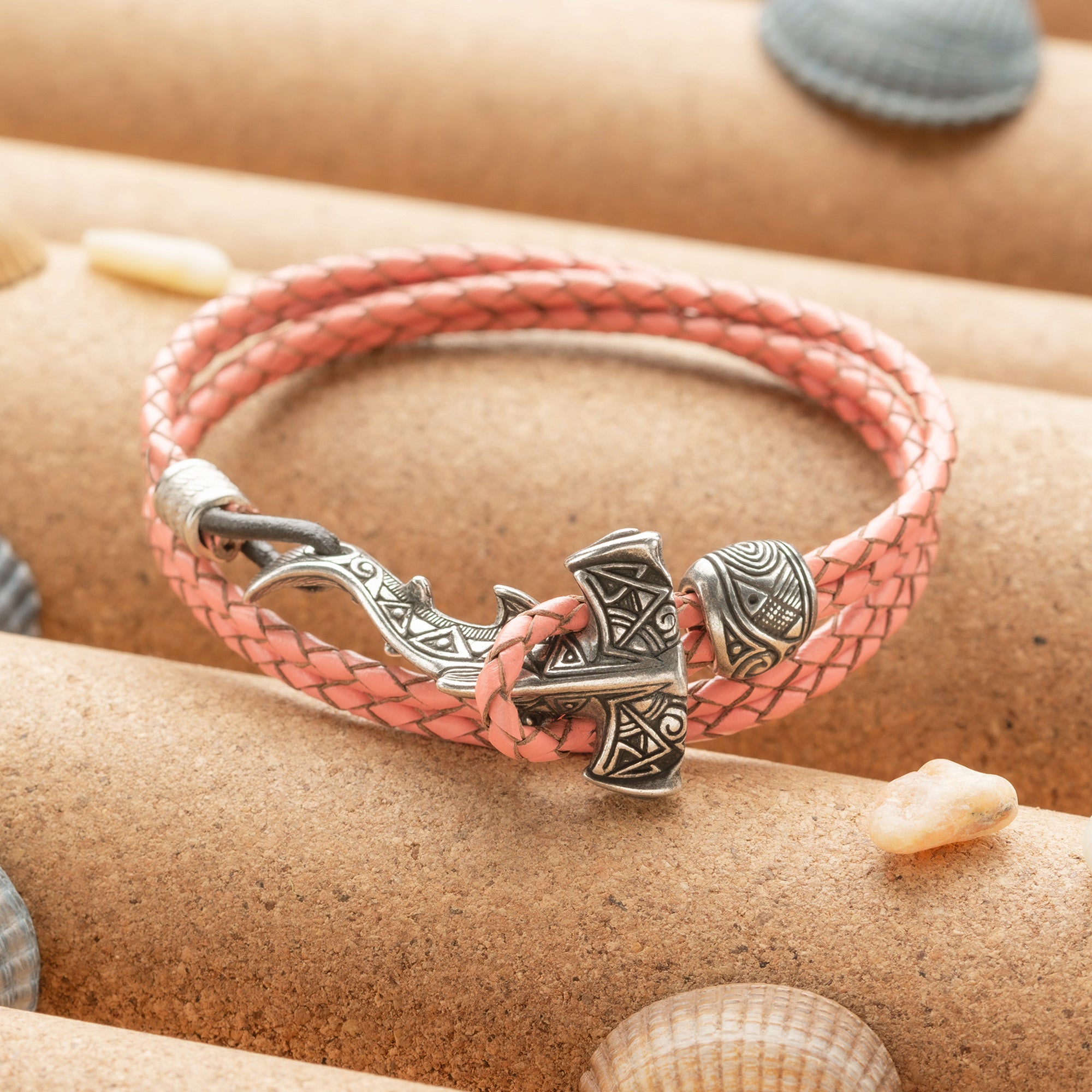 en:#color_pink braided cord / Silver-plated bronze metal|de:#farbe_rosa geflochtene Kordel / Versilbertes Bronzemetall|fr:#couleur_cordon tressé rose / Métal bronze plaqué argent