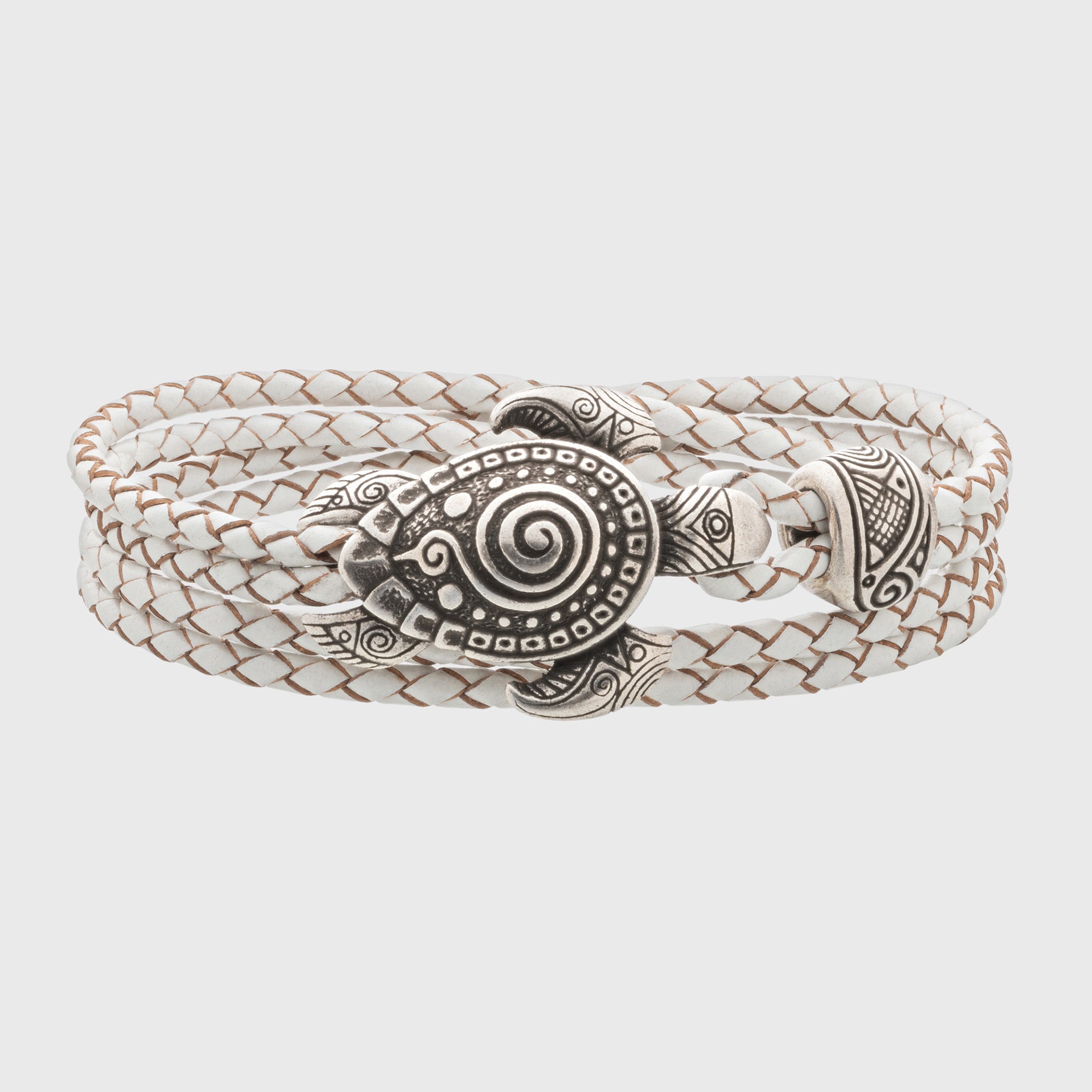 #color_white braided cord / Silver-plated bronze metal