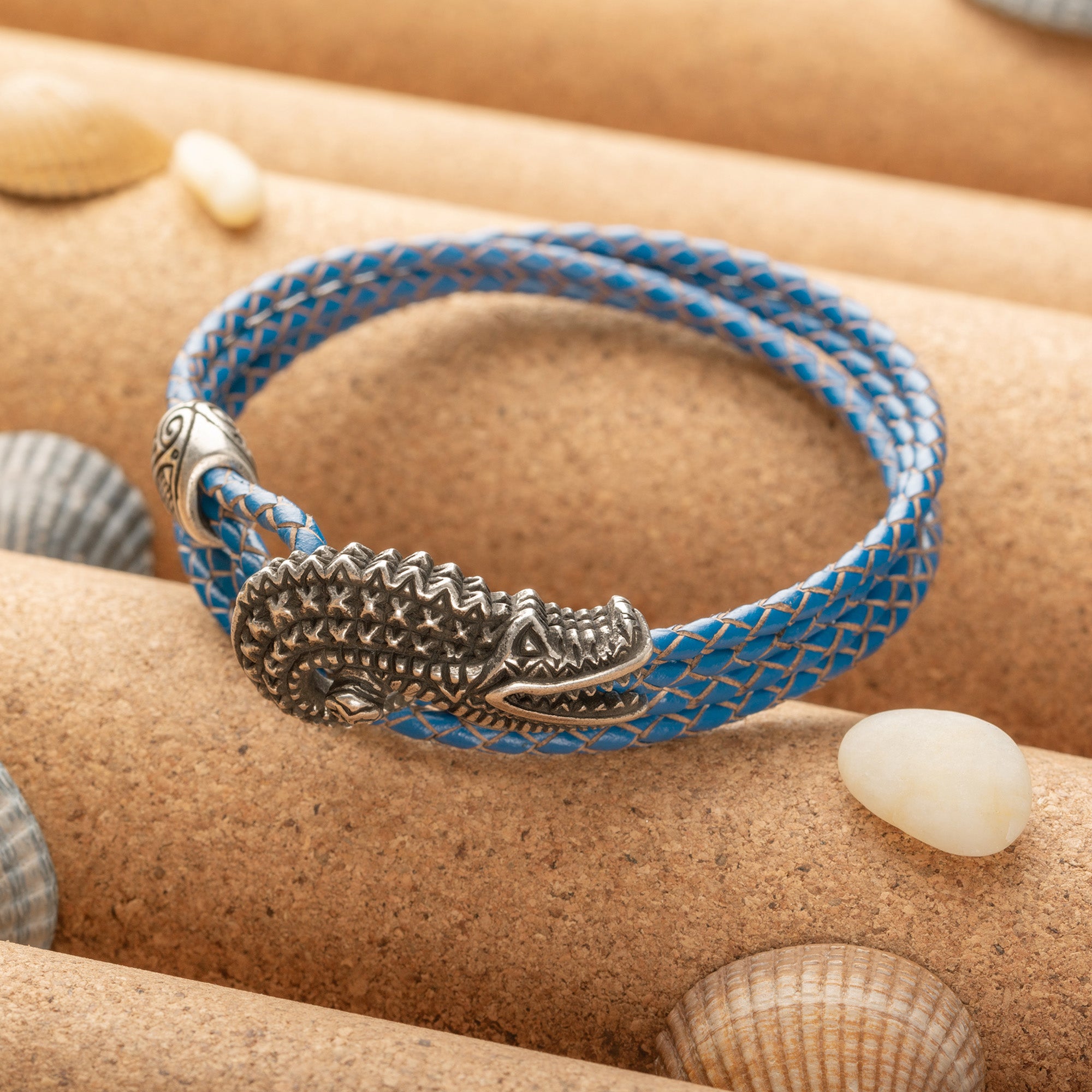 en:#color_blue braided cord / Silver plated bronze|de:#farbe_blaue geflochtene Kordel / Versilberte Bronze|fr:#couleur_cordon tressé bleu / Bronze argenté