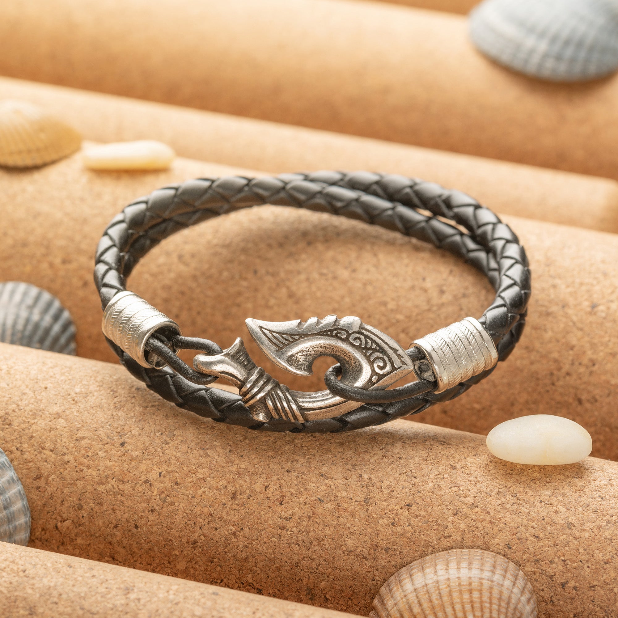 en:#color_black braided cord / Silver plated bronze|de:#farbe_schwarze geflochtene Kordel / Versilberte Bronze|fr:#couleur_cordon tressé noir / Bronze argenté