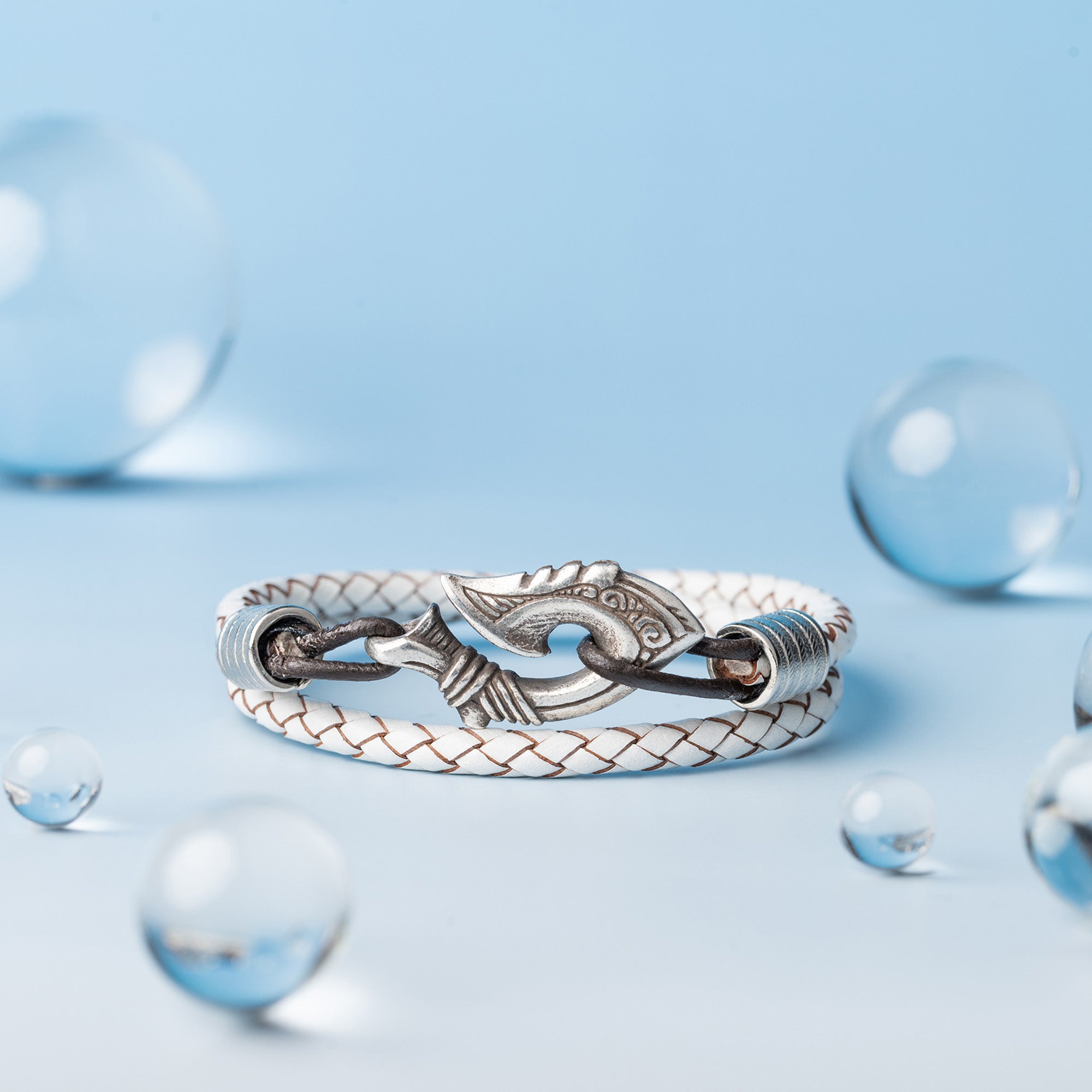 en:#color_white braided cord / Silver-plated bronze |de:#farbe_weiße geflochtene Kordel / Versilberte Bronze |fr:#couleur_cordon tressé blanc / Bronze argenté