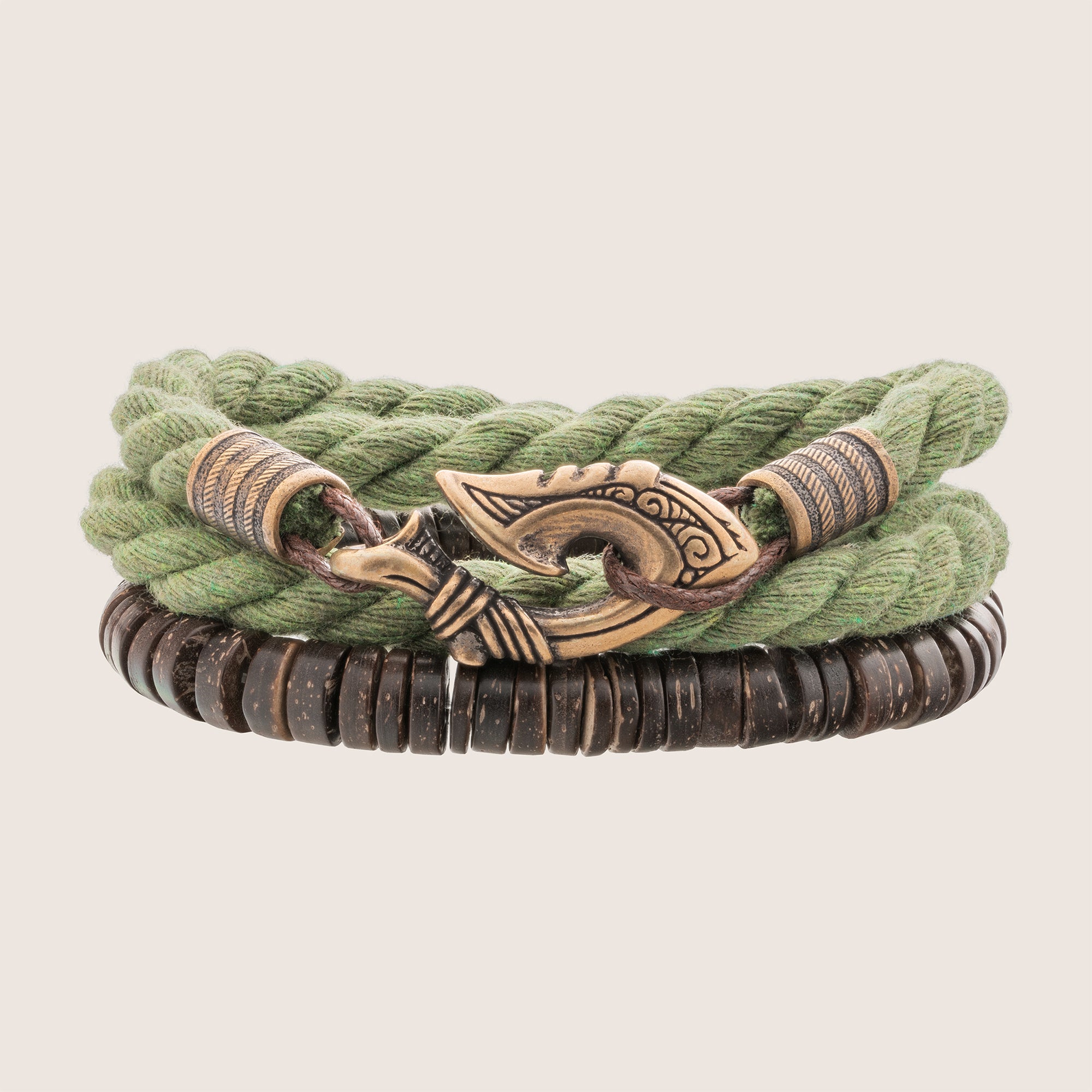 Fishing Hook Hei Matau Bracelet Set – Ocean Tribal Jewelry Gift