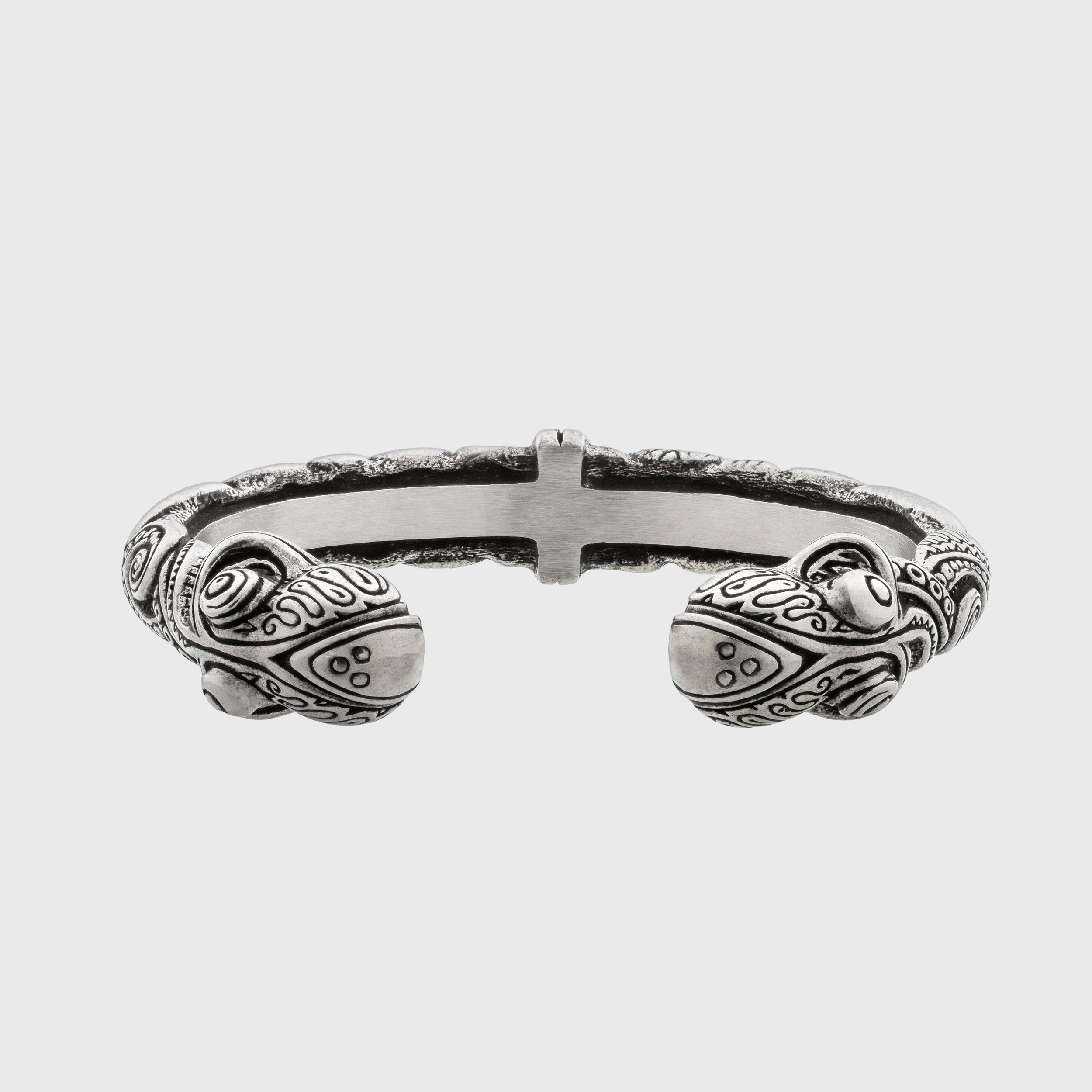 Tribal Octopus Bracelet – Adjustable Maori Pewter Cuff