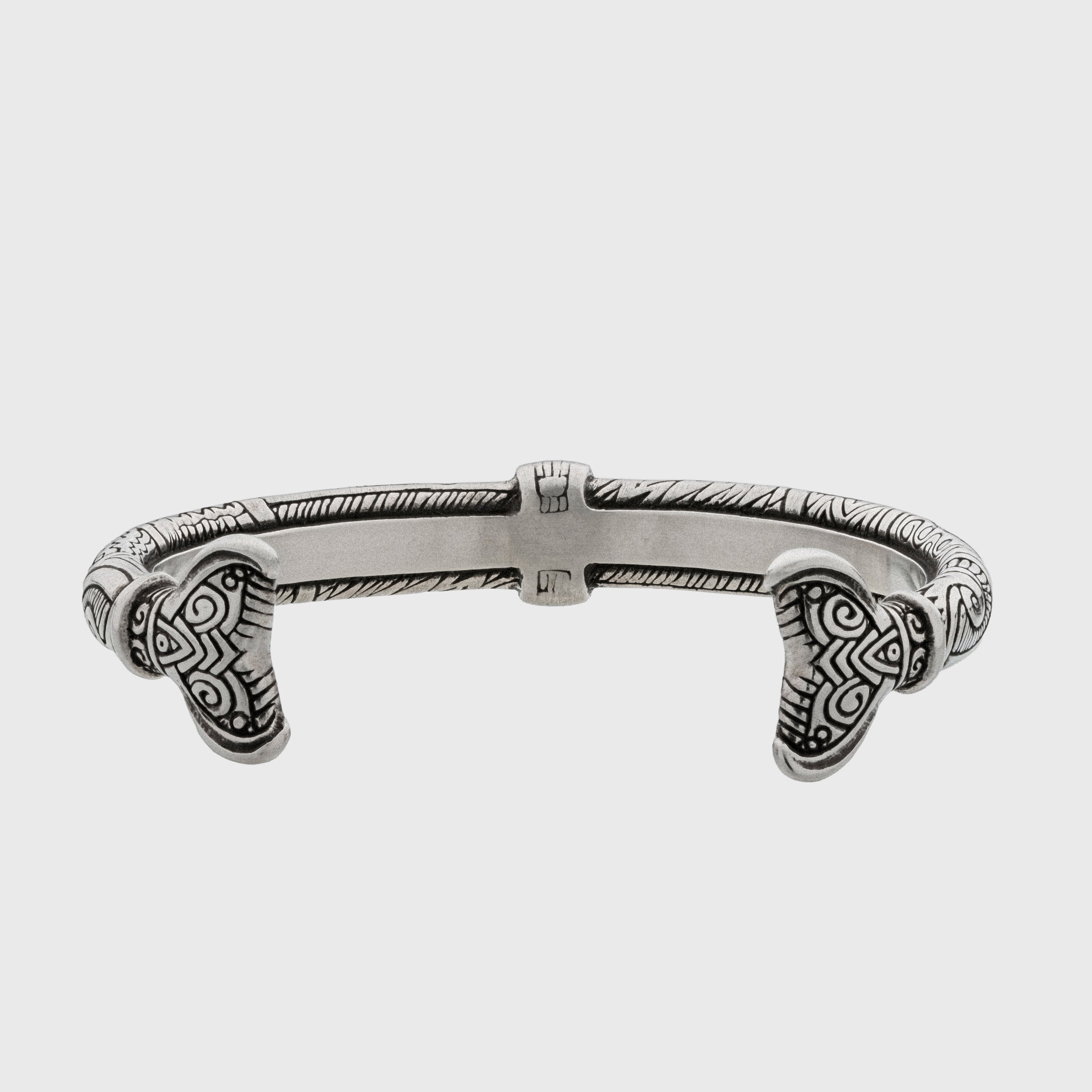 Whale Tail Pewter Cuff – Adjustable Maori Ocean Symbol Bracelet