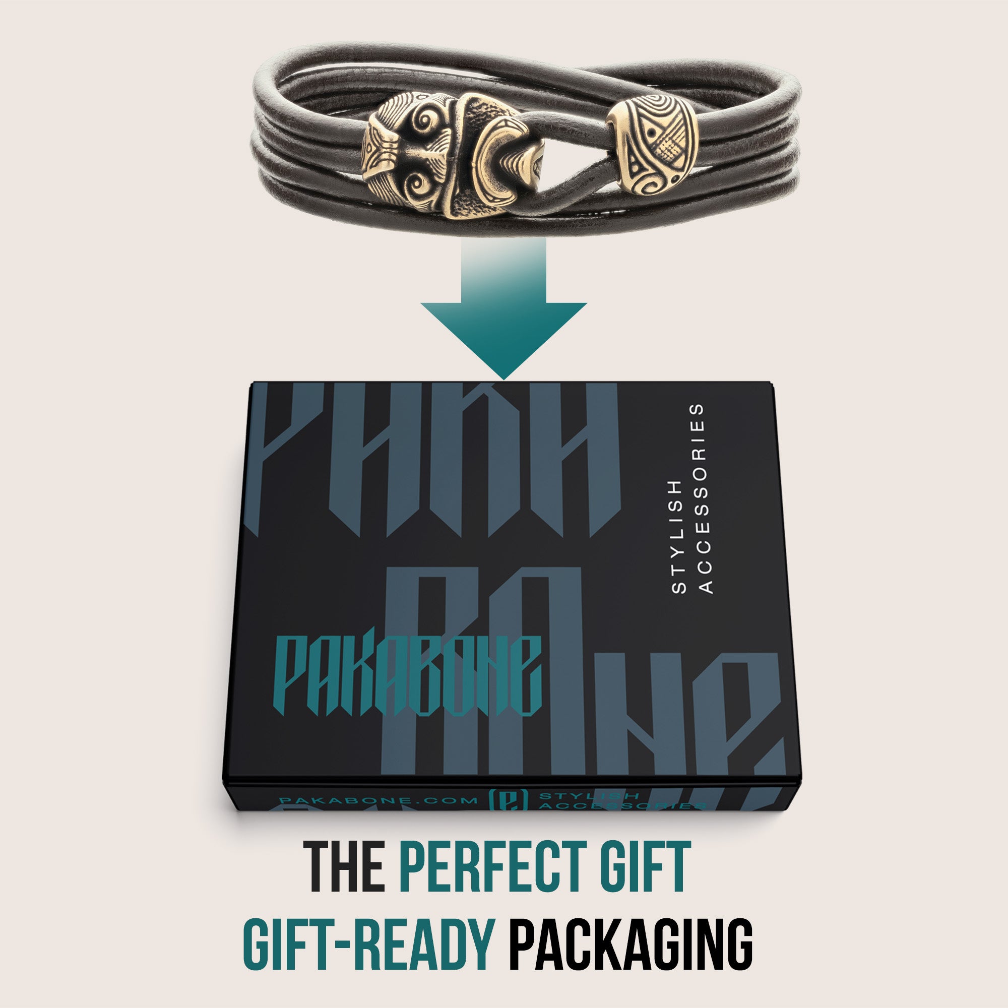 Warrior Mask Leather Bracelet – Tribal-Inspired Bronze Jewelry