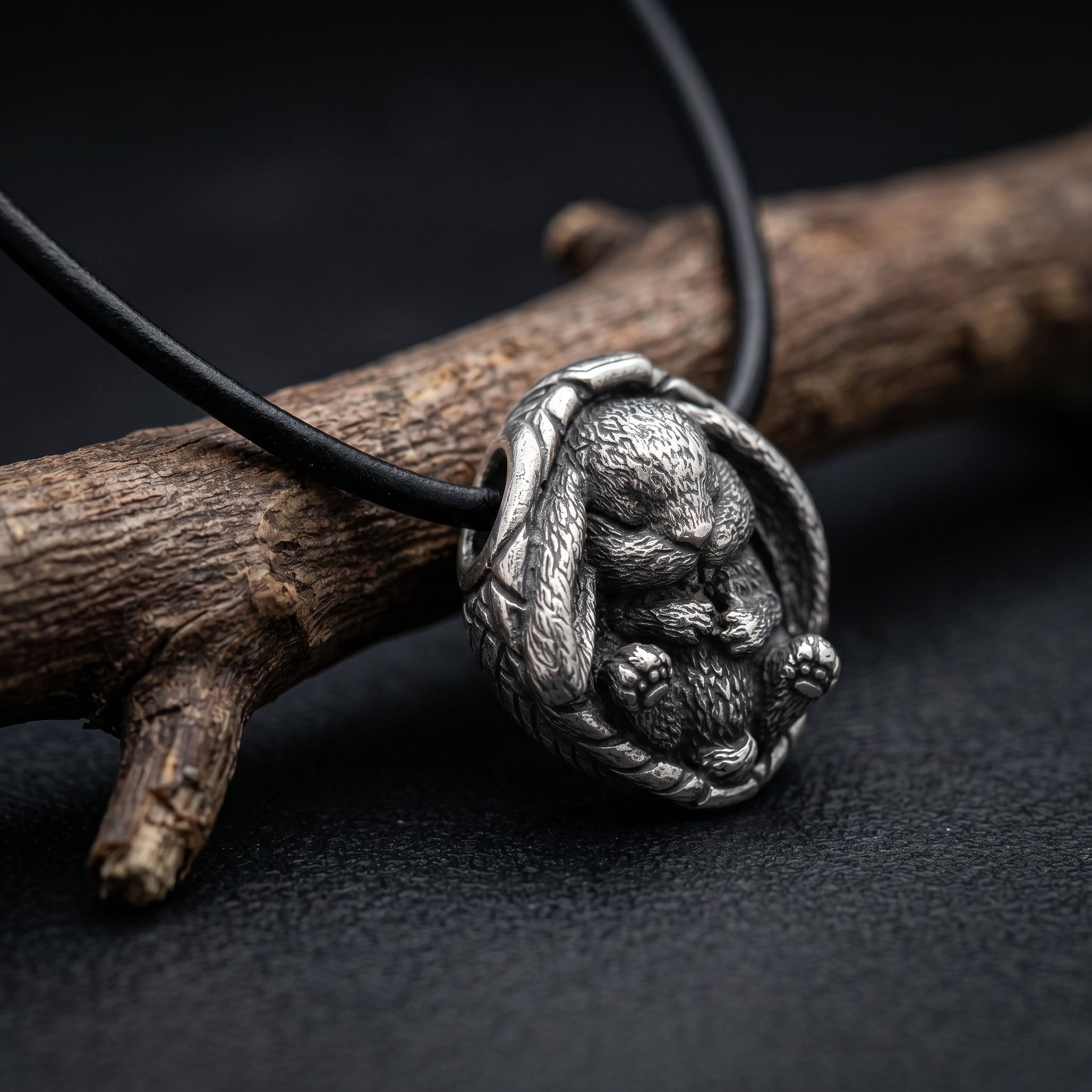 Sleeping Bunny in Basket – Bronze Miniature, Desk Decor & Keychain