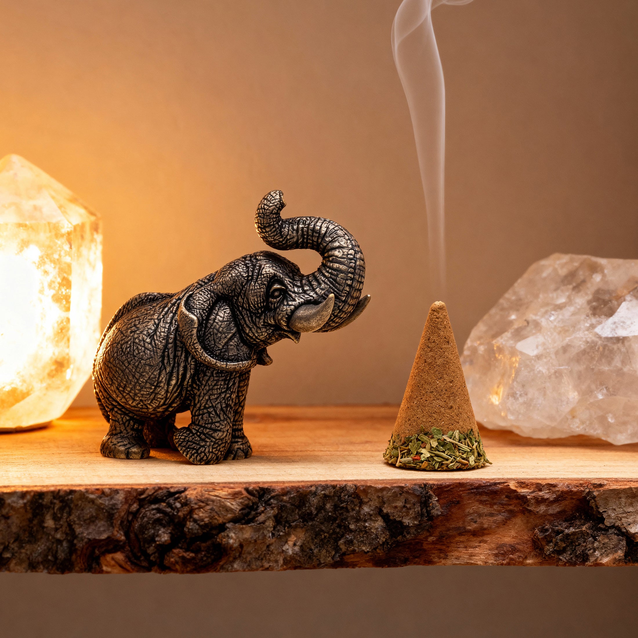 Elephant Bronze Figurine – Handmade Wildlife Statue & Gift