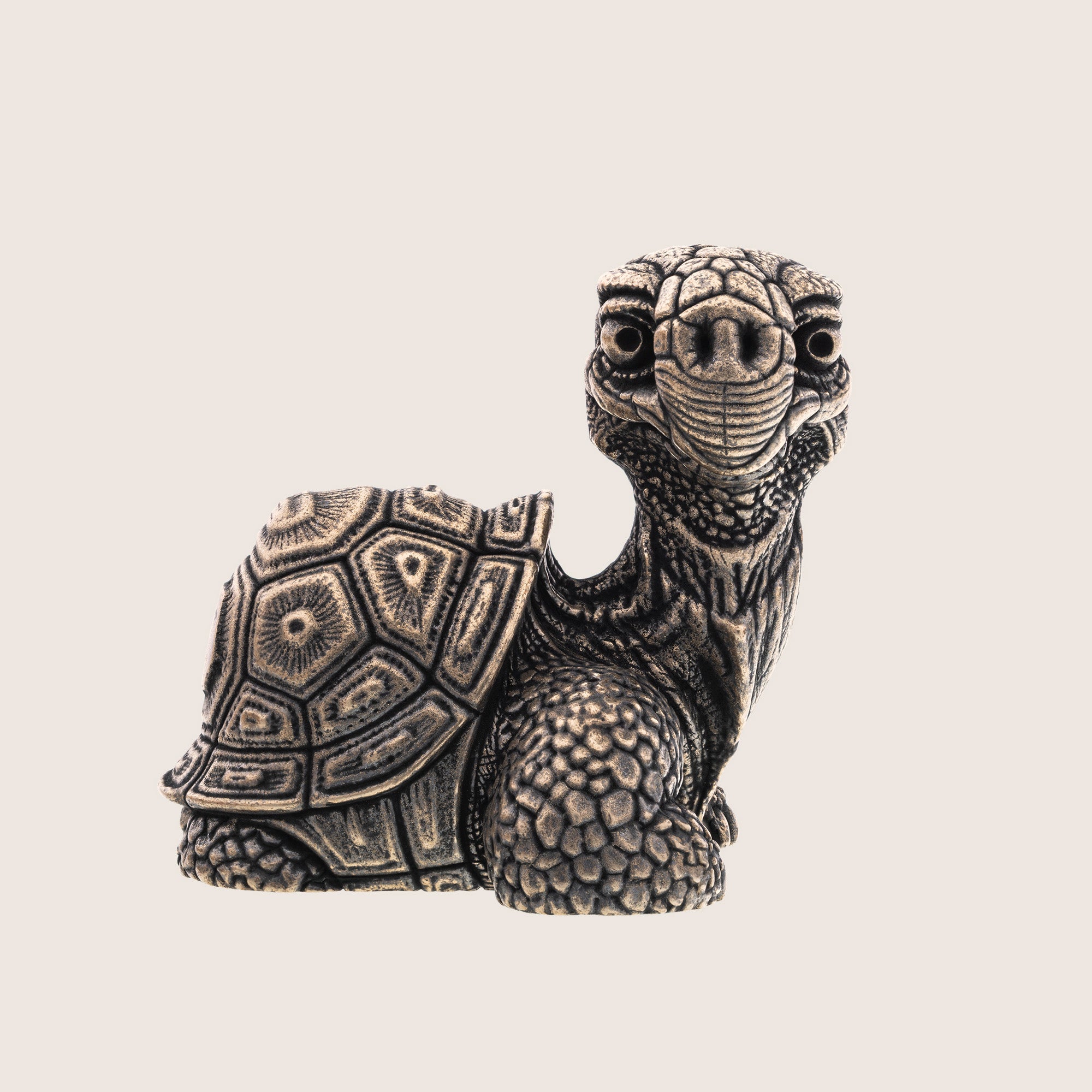 Turtle Bronze Miniature - Handmade Tortoise Statue & Gift