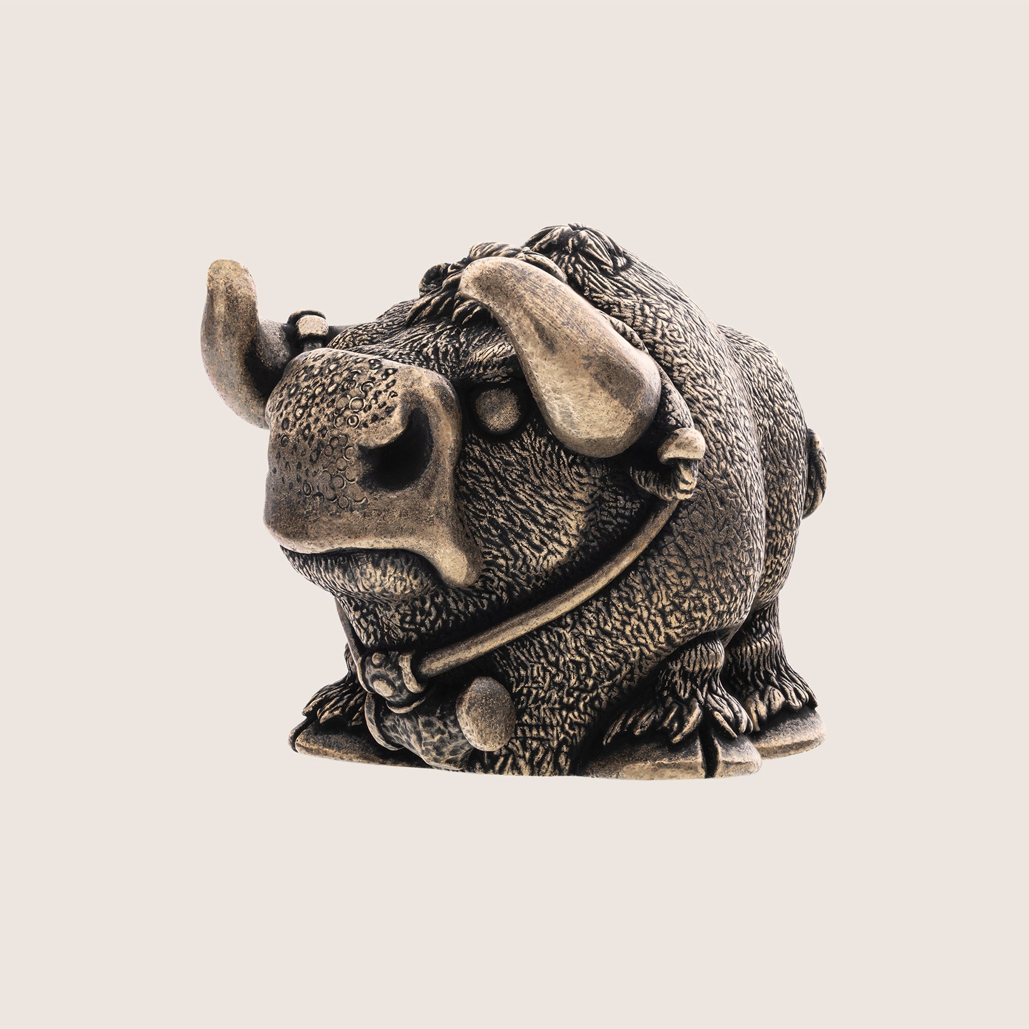 Bull Miniature Figurine — Handcrafted Bronze Collectible