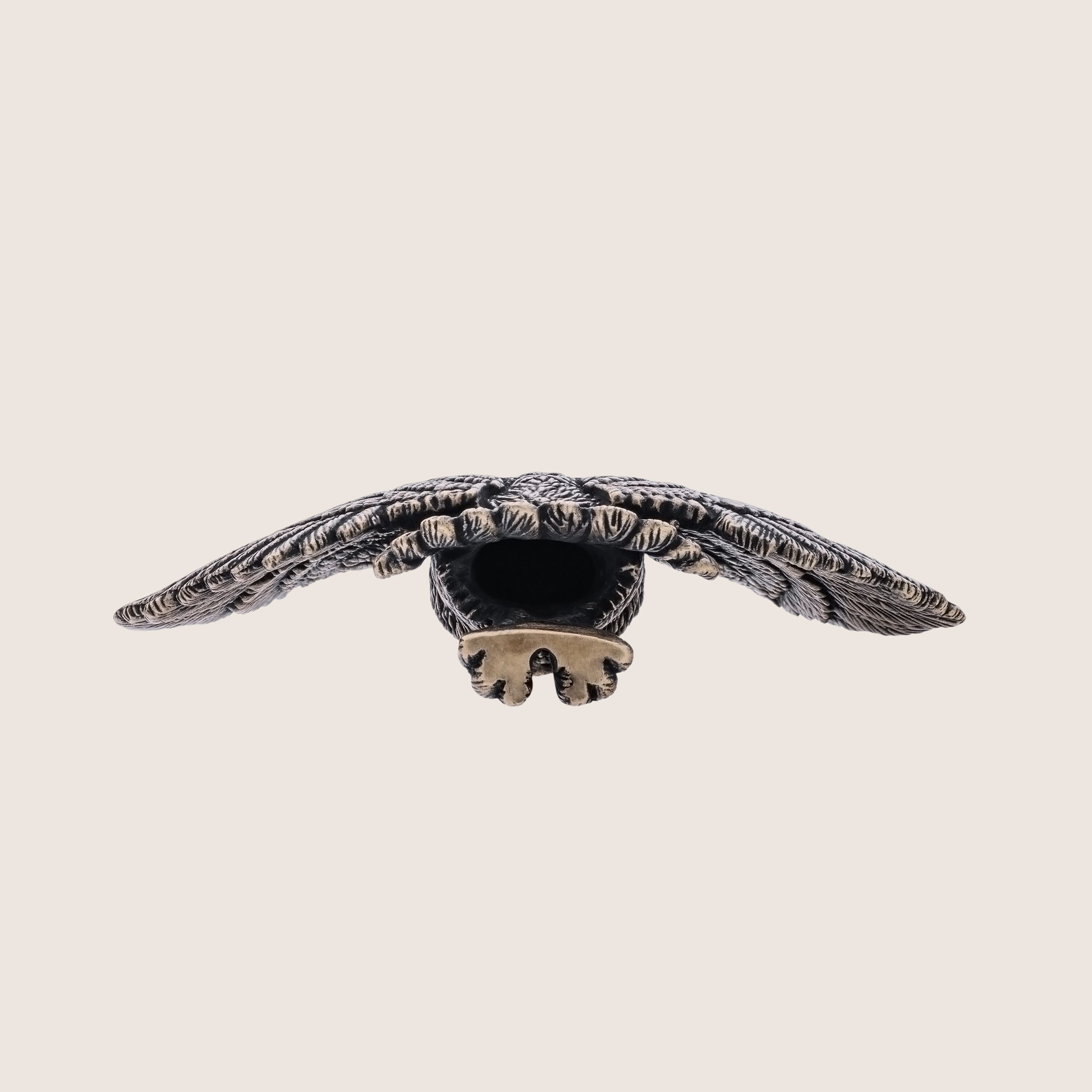 Bronze Owl Figurine – Miniature Desk Decor & Collectible