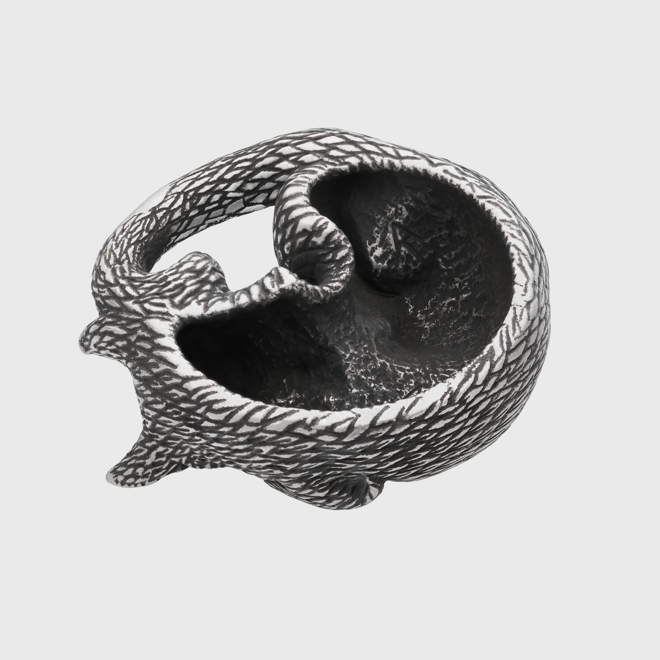 Cat Silver-plated Bronze Miniature – Handmade Figurine & Wearable Pendant