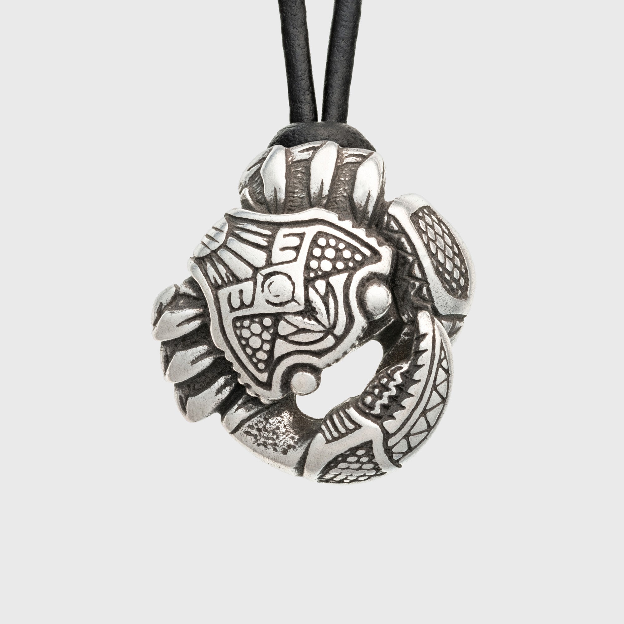 Crab Sterling Silver Necklace – Tribal Spirit Ocean Symbol Jewelry