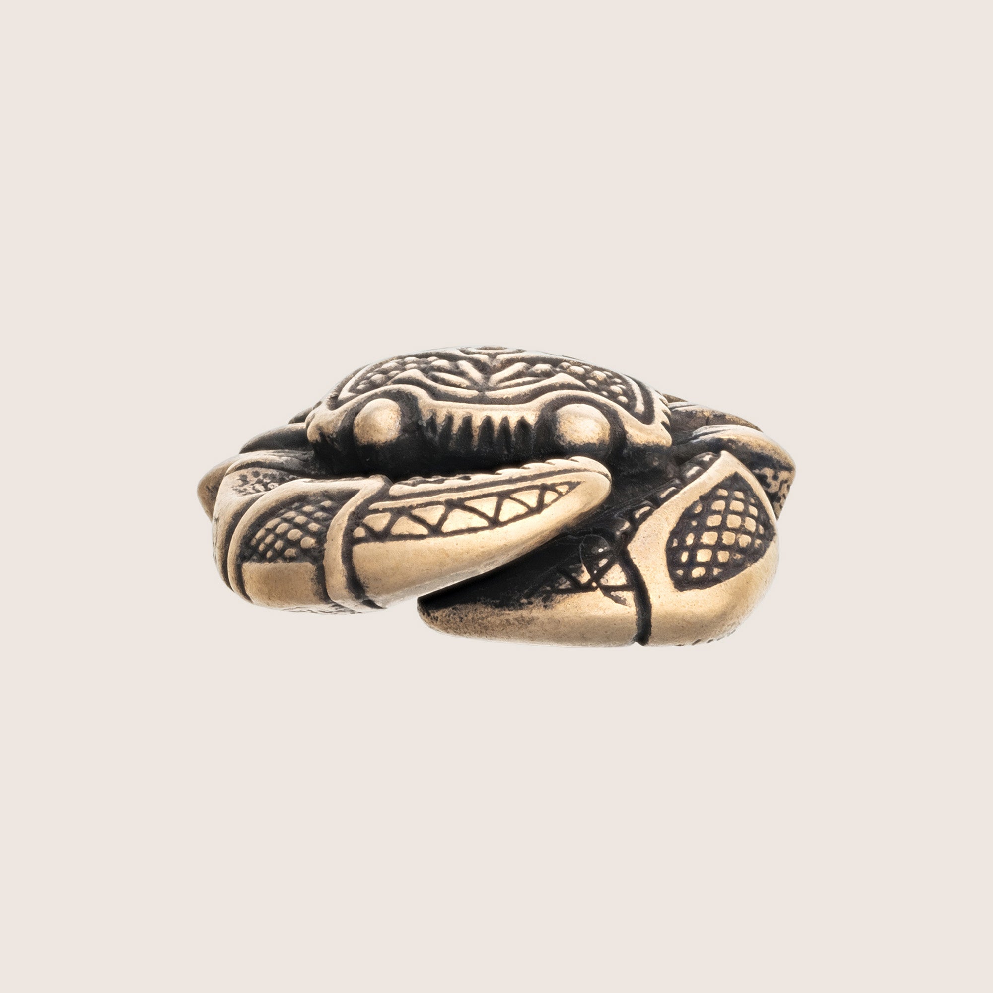 Crab Bronze Necklace – Tribal Spirit Ocean Symbol Jewelry