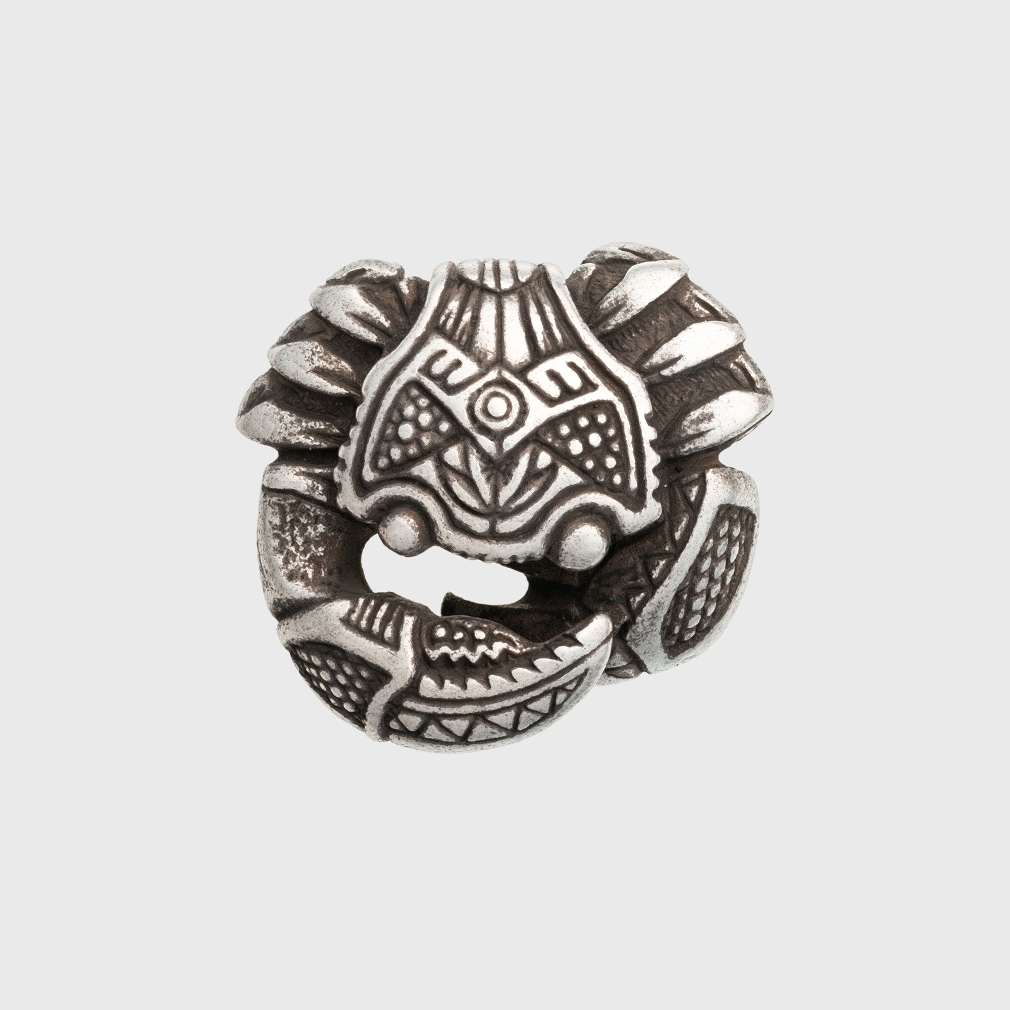 Crab Silver-plated Bronze Necklace – Tribal Spirit Ocean Symbol Jewelry