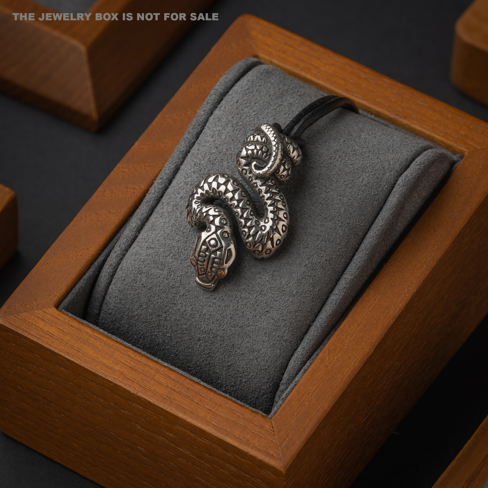 Snake Sterling Silver Pendant – Tribal Symbolic Jewelry