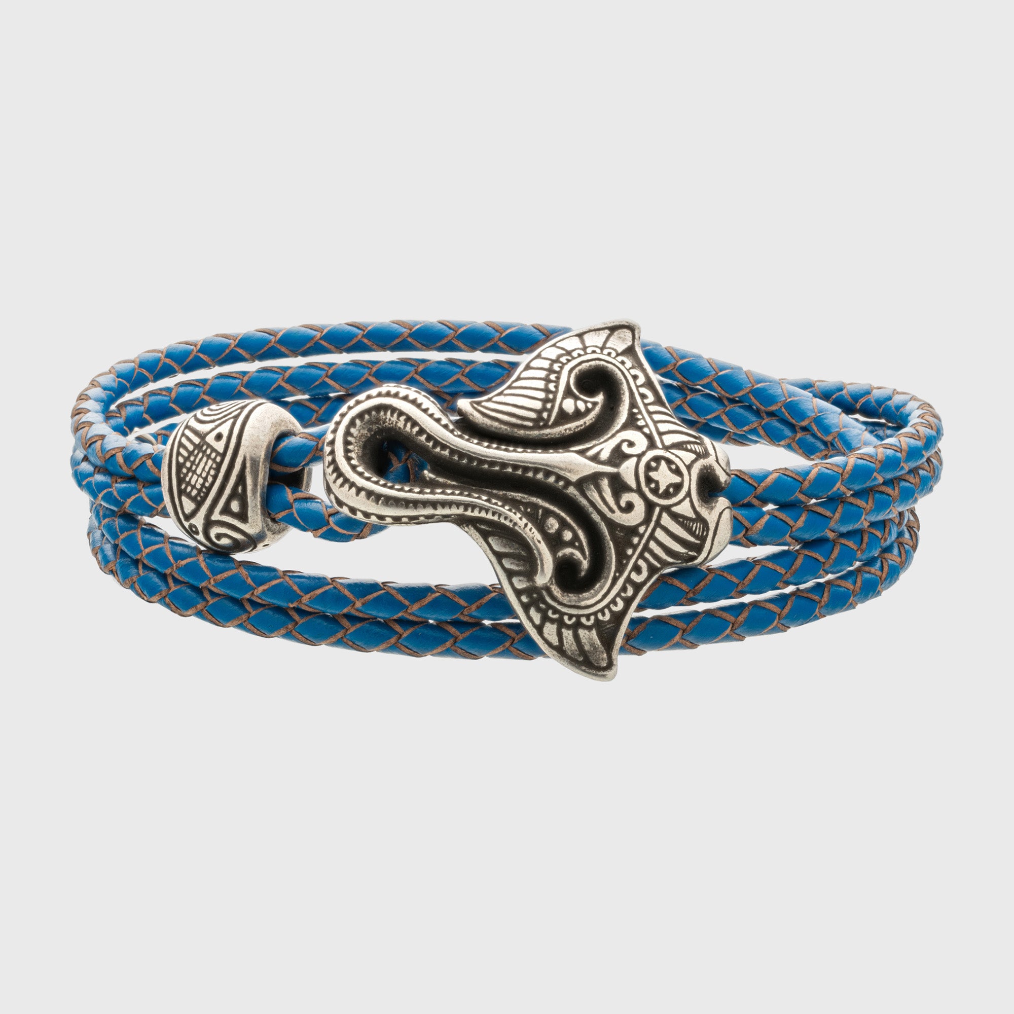 en:#color_blue braided cord / Silver plated bronze|de:#farbe_blaue geflochtene Kordel / Versilberte Bronze|fr:#couleur_cordon tressé bleu / Bronze argenté