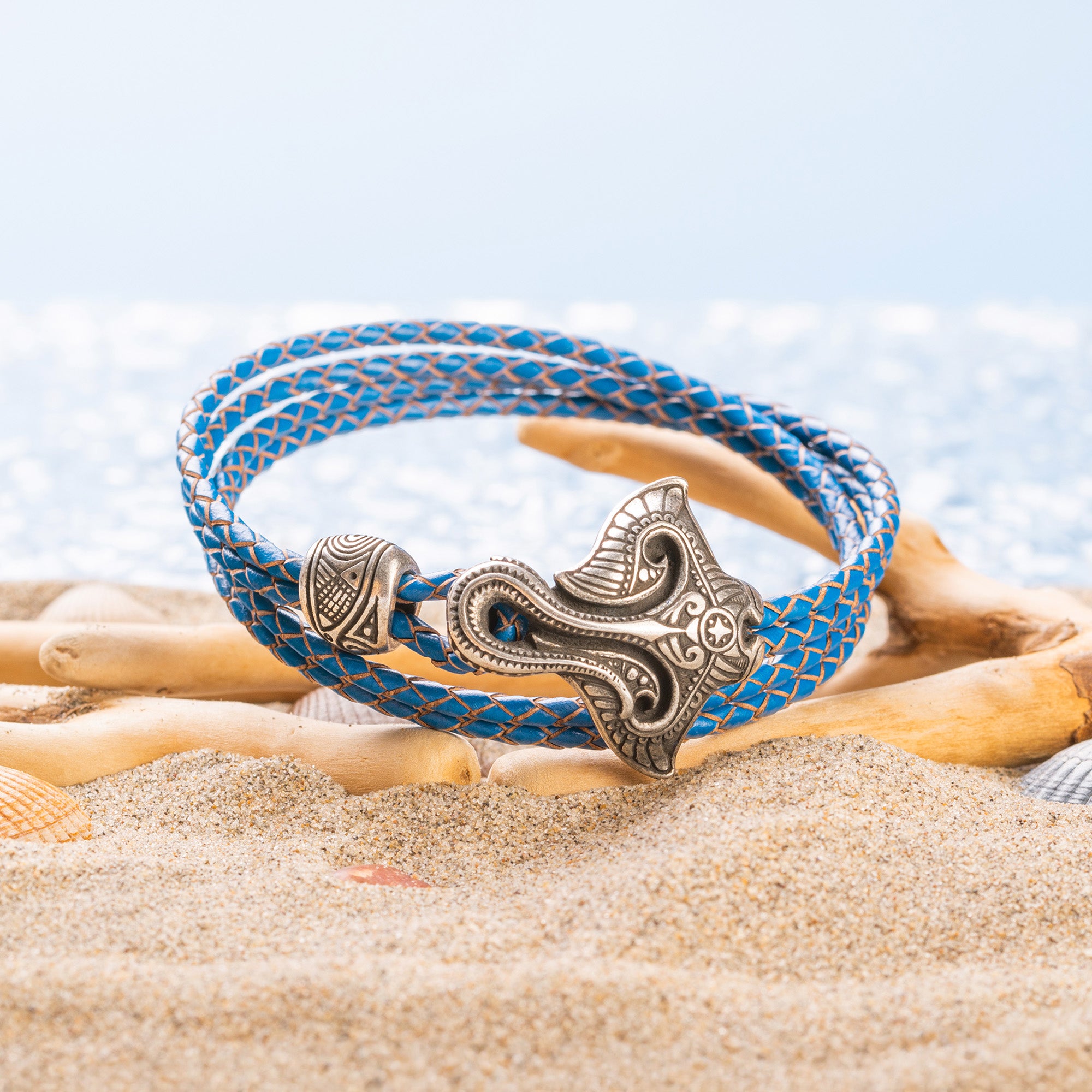 en:#color_blue braided cord / Silver plated bronze|de:#farbe_blaue geflochtene Kordel / Versilberte Bronze|fr:#couleur_cordon tressé bleu / Bronze argenté