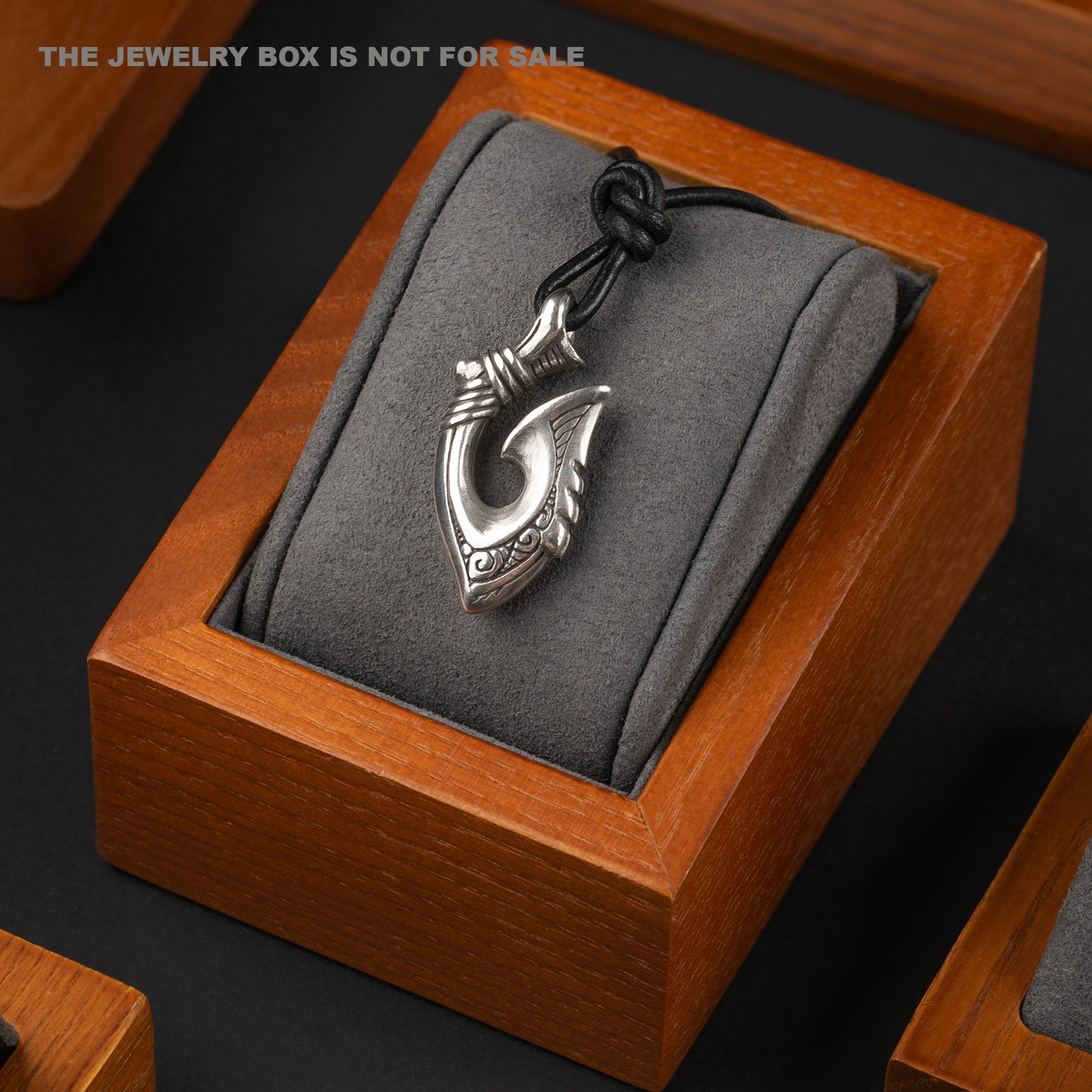 Fish Hook 925 Silver Necklace – Maori Tribal Hei Matau Talisman
